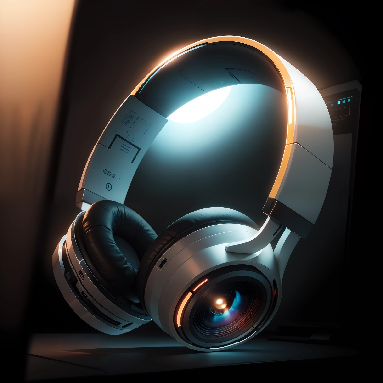 4K,Computer desk background,Head focus light --auto