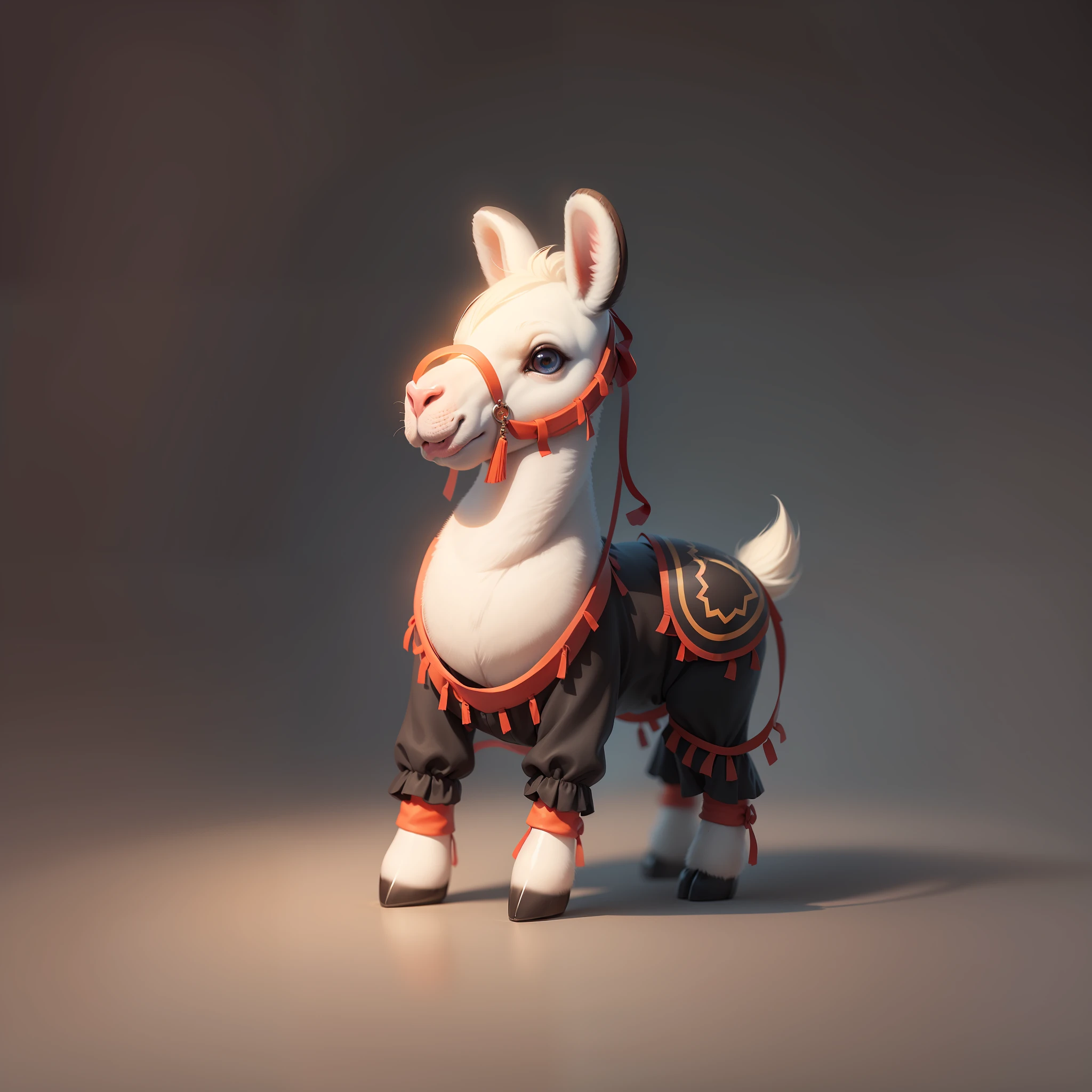 Cute little baby adorable llama with cute eyes, 8k, octan render