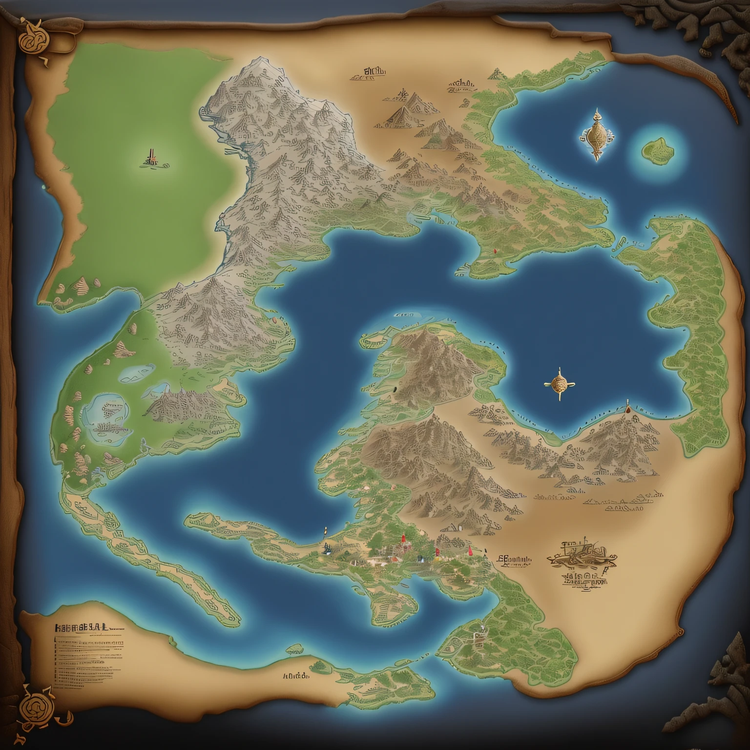 Game map，Map of China，Many cities，Divide the island，Overhead world