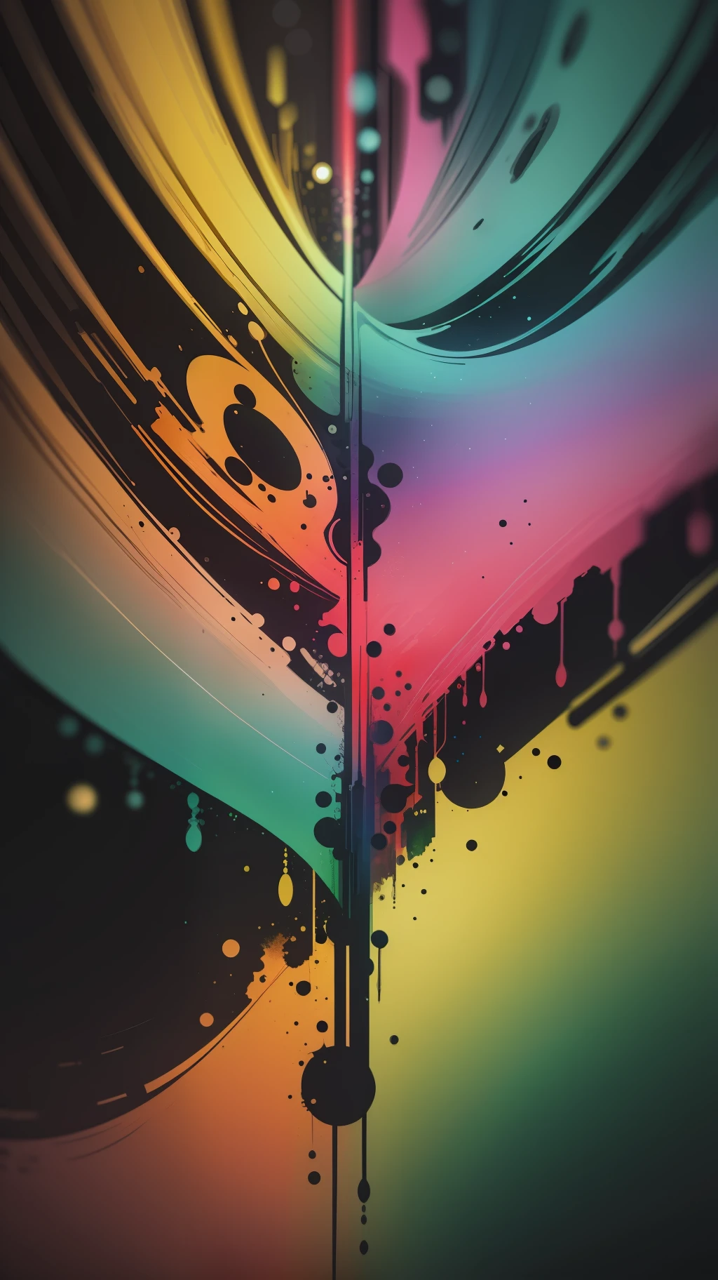 3d watercolor abstract,dark background,high resolution,high quality,colorful,green,red,blue