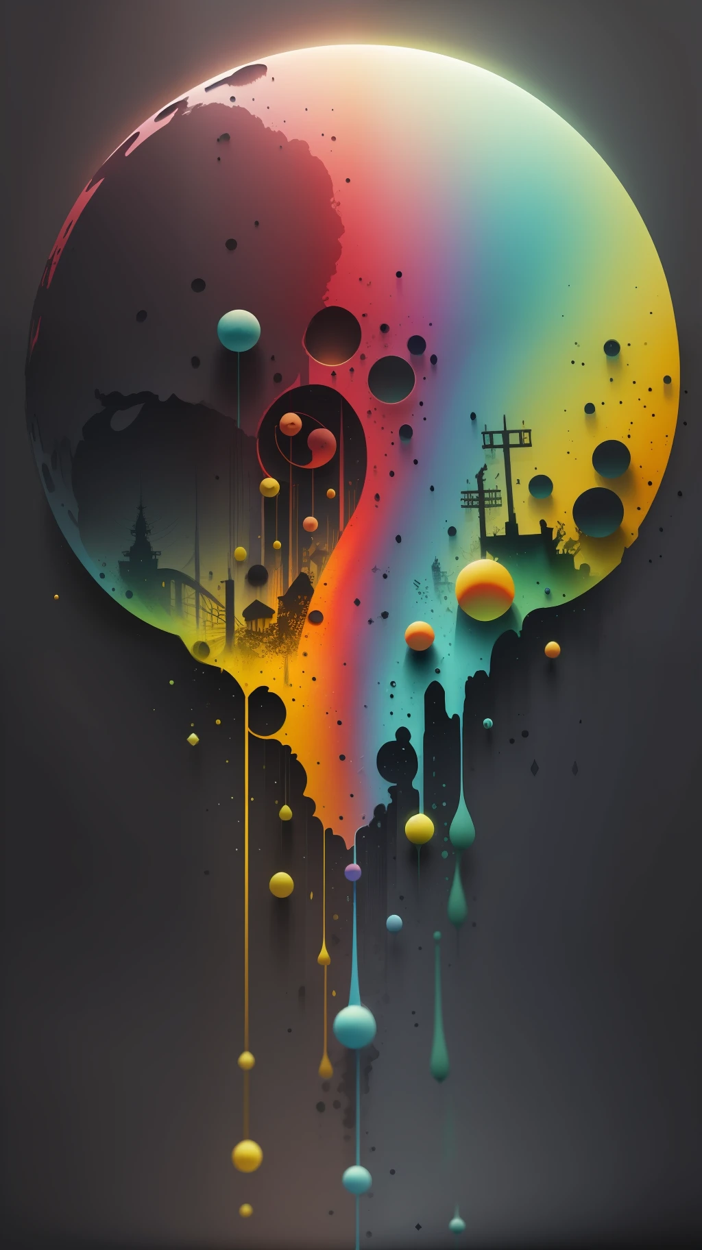 3d watercolor abstract,dark background,high resolution,high quality,colorful,green,red,blue