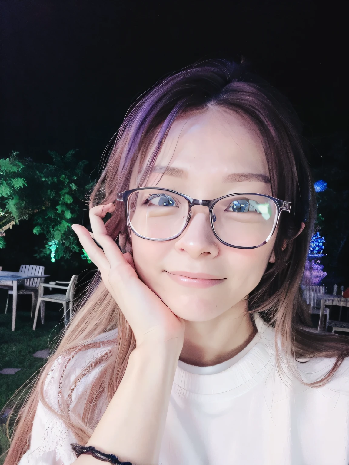 (masterpiece, best quality,20 years old girl, solo, intricate details, chromatic aberration), realistic, (hazel eyes:1.2), (random expression), (large eyes), (lora:museNaturalfaceV1_v1:0.2), pureerosface_v1, (big smile:1), lace, flower, large breast,