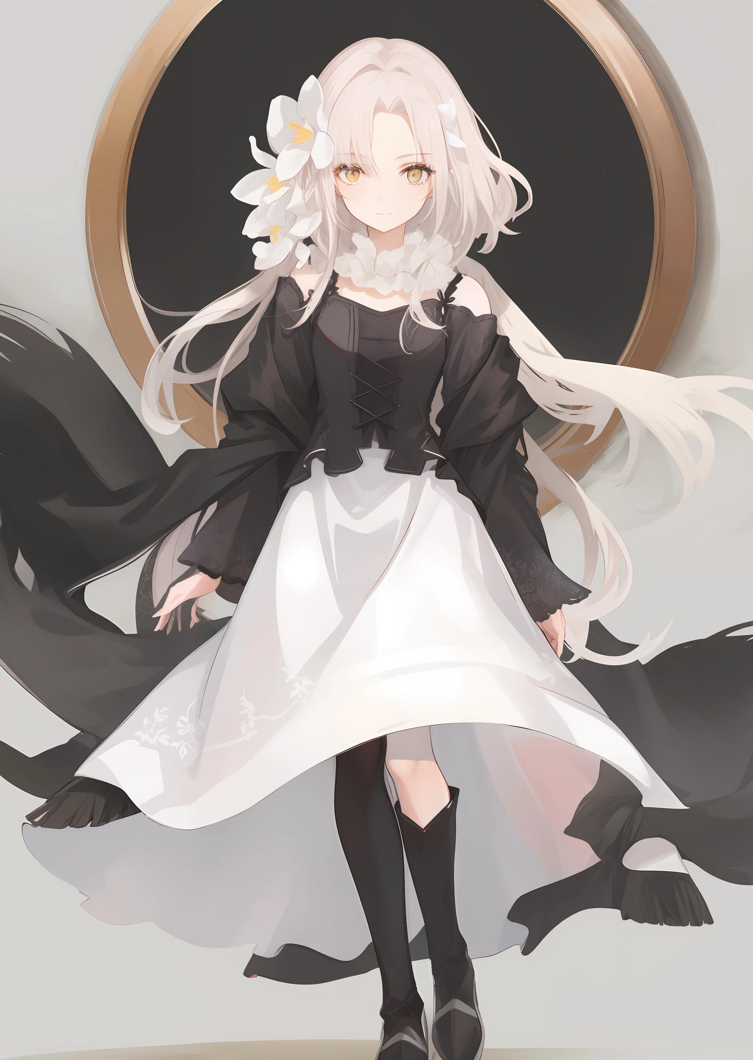 White silk is charming