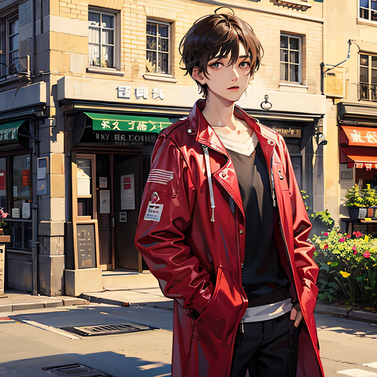 Pixel art、young teenager、A young man、male people --auto