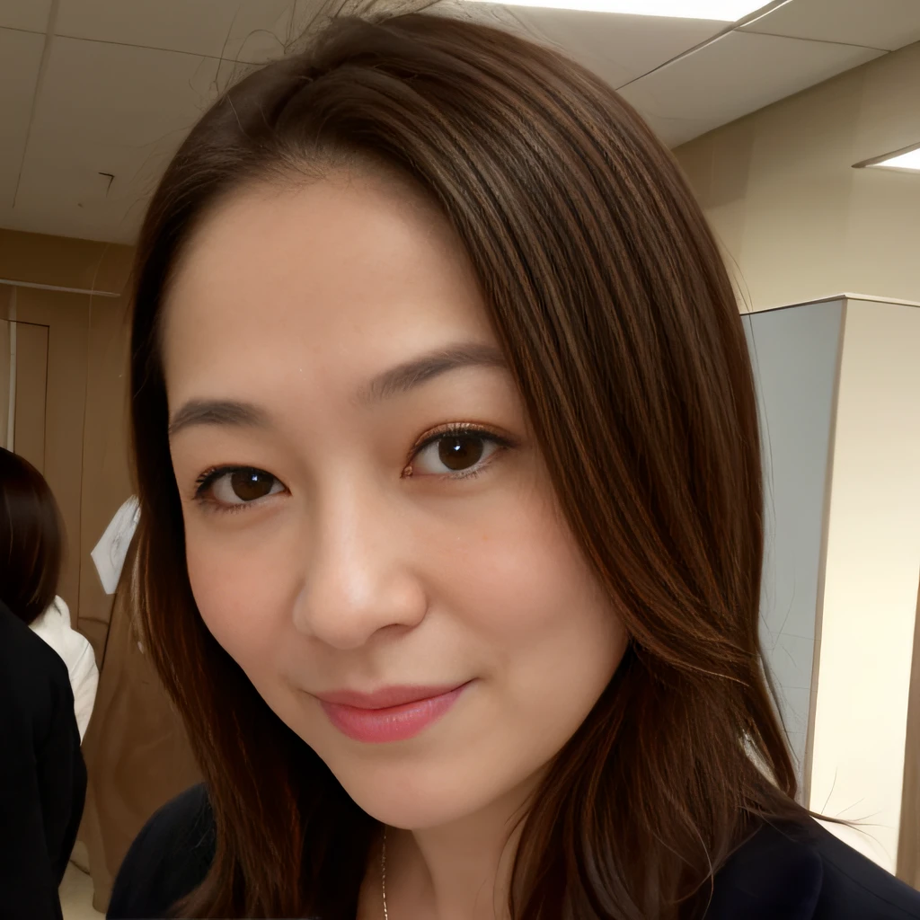 Face front、long hair、beautiful mature women、beautfull woman、A dark-haired、Light brown eyes、1girll、Innocence、(Hphotorealistic)、(intricate detailes:1.2)、(masterpiece、:1.3)、(beste-Qualit:1.4)、(The ultra-Highres:1.2)、The ultra-Highres、(Detailed eye)、(detailed facial features)、mgs、8K分辨率、(lensflare:0.7)