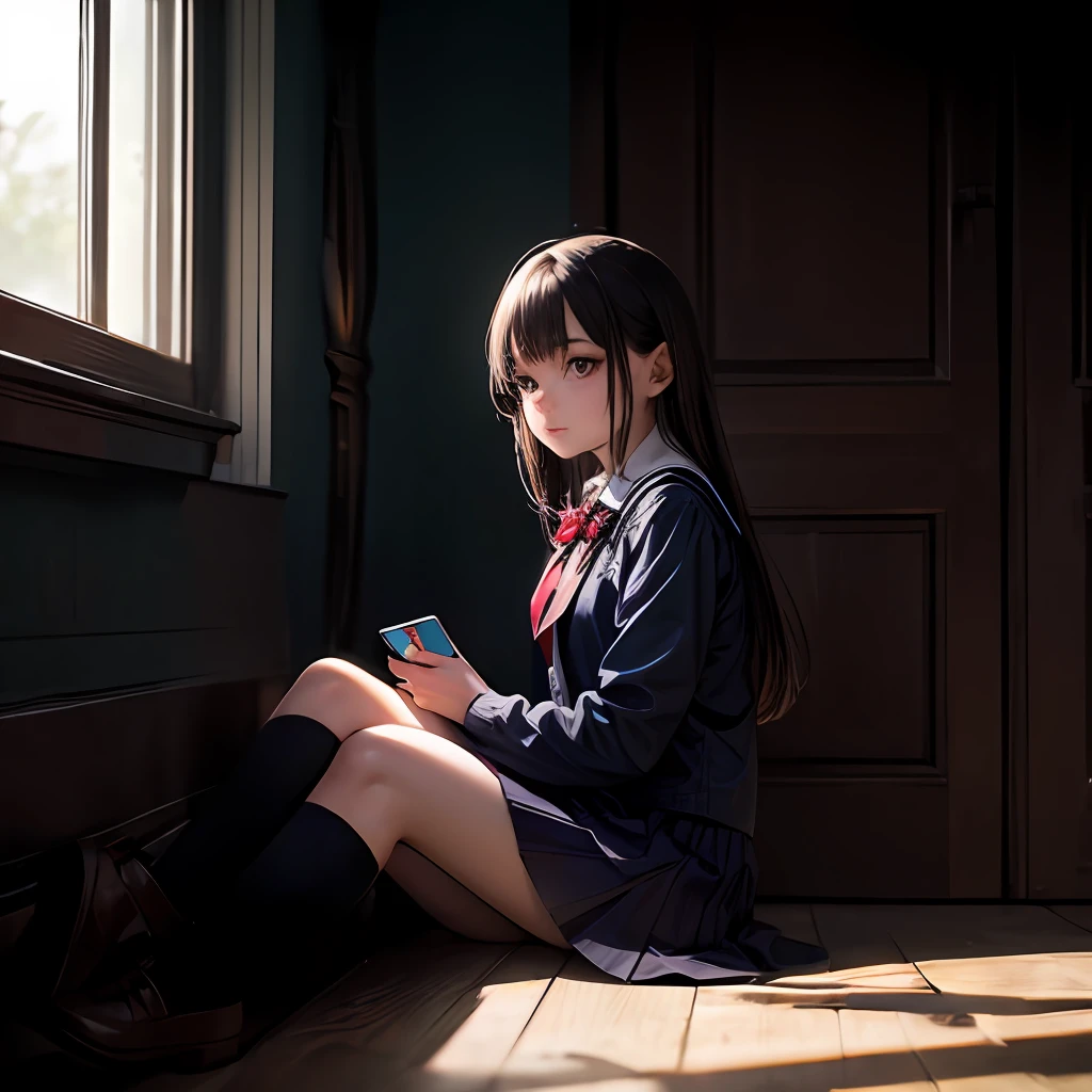 Maiden school in the back light dark beauty HD --auto