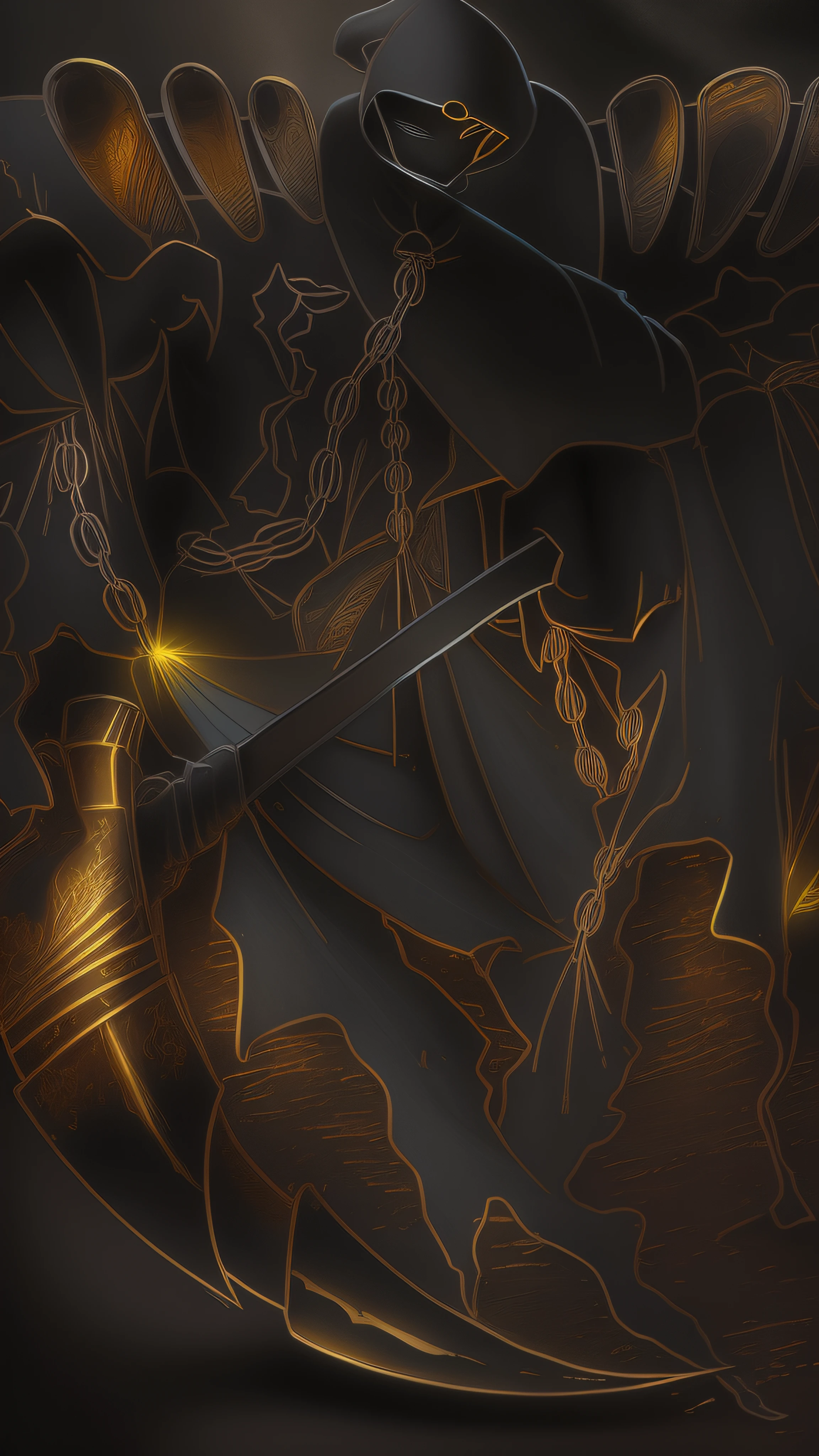 there is a man in a costume holding a sword in a forest, pintado como uma arte conceitual de jogo, arte de fantasia digital 2d detalhada, pintado no estilo arcano, Vencedor do concurso Polycount, arte conceitual estilizada, arte conceitual sombria, arte conceitual acabada, Vencedor do concurso Artstation, cavaleiro morto-vivo, arte conceitual arcana, Epic Fantasy Digital Art Style