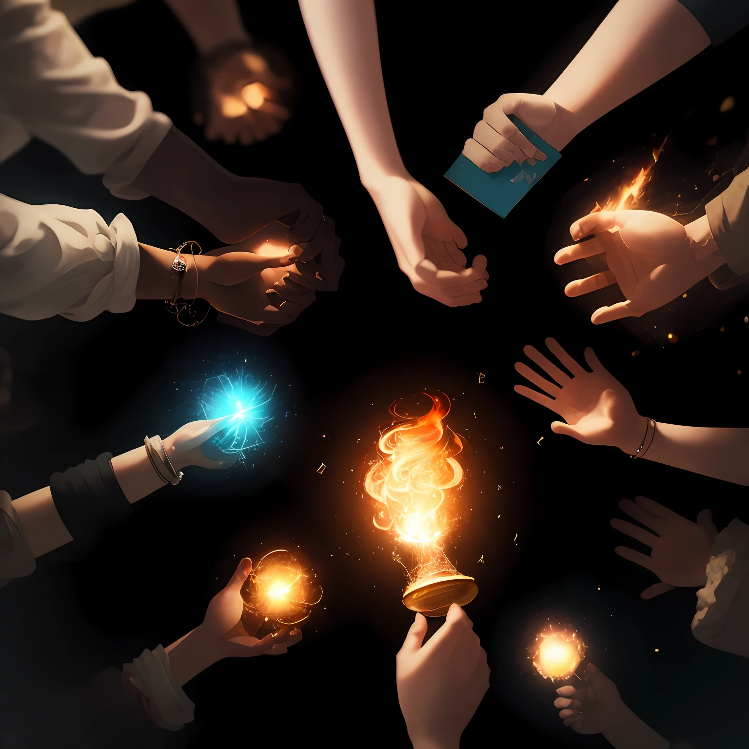 The image should showcase a diverse group of people interacting peacefully and respectfully.
The people in the image should be engaged in activities that encourage understanding, empathy, and personal growth, such as sharing ideas, collaborating, and learning from each other.
The background of the image should represent a harmonious environment, with vibrant colors and symbols that represent unity, compassion, and progress.
Include elements that symbolize the transformation from a negative culture of attacking and criticizing to a positive culture of understanding and support.
The image should evoke a sense of hope, optimism, and the possibility of positive change in society. --auto