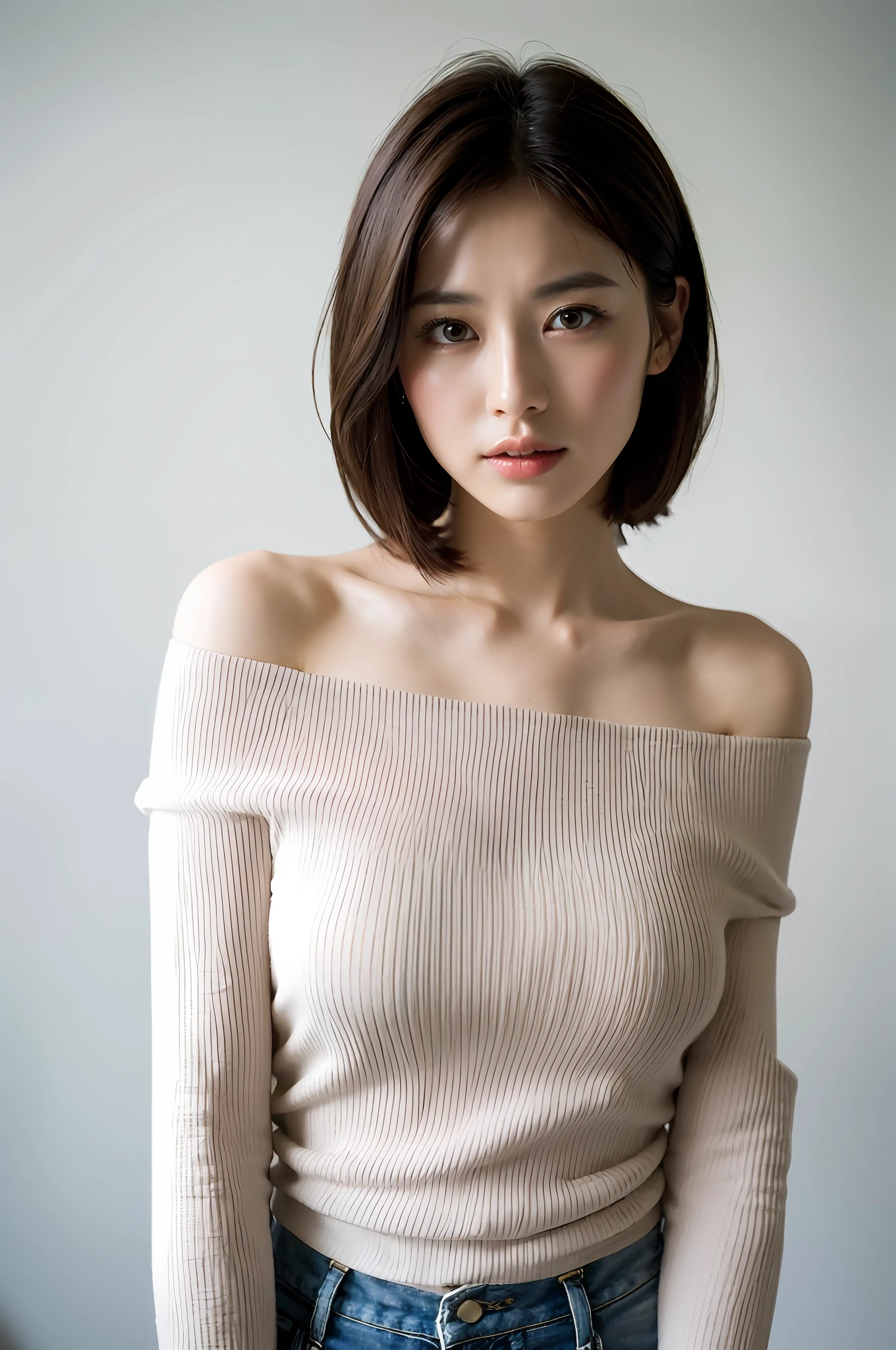 off shoulders、Shoulders sagging、
