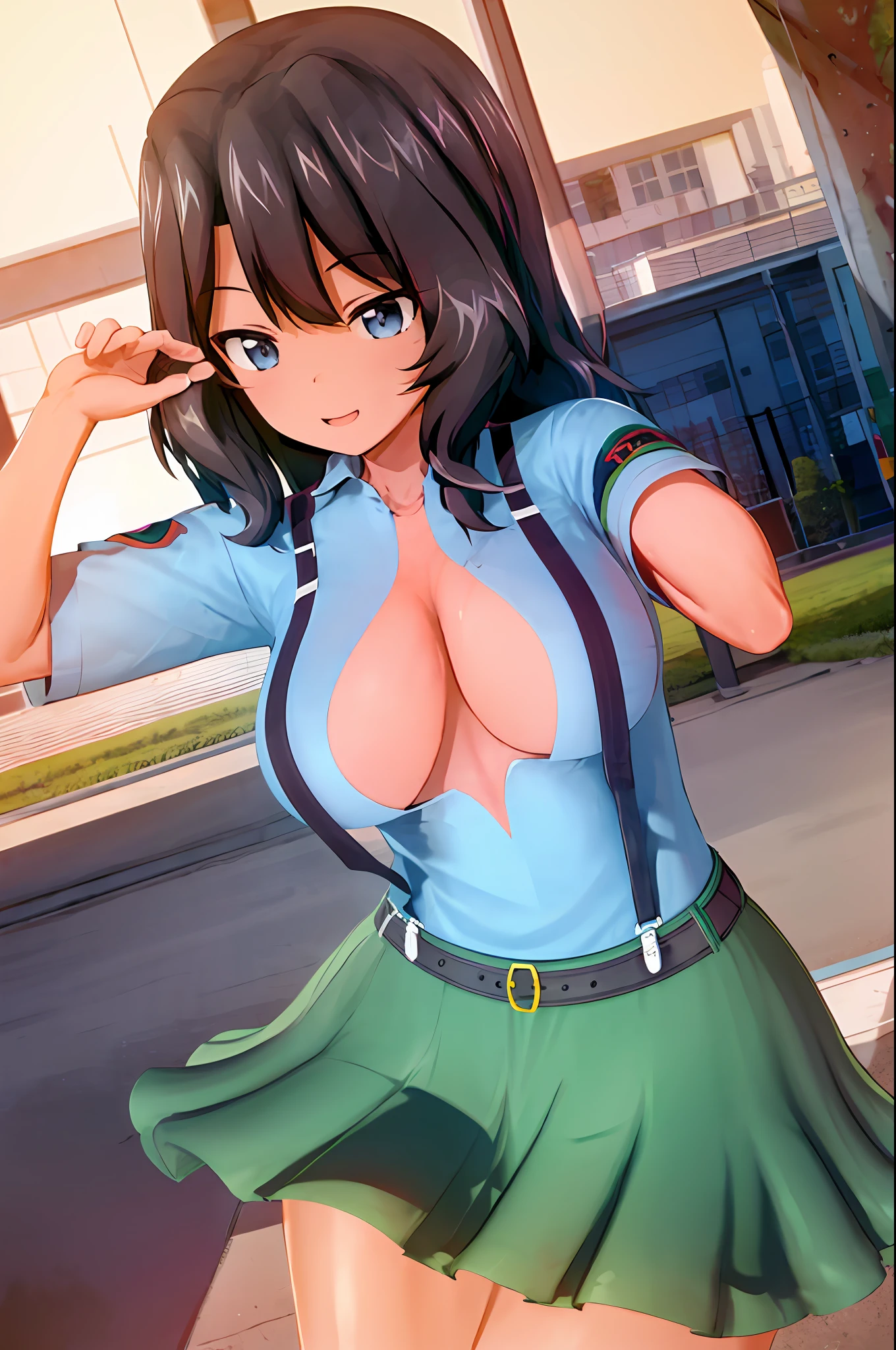 school uniformss，brassier，Bigchest，High school girl sexy，low chest，de pele branca，lovly