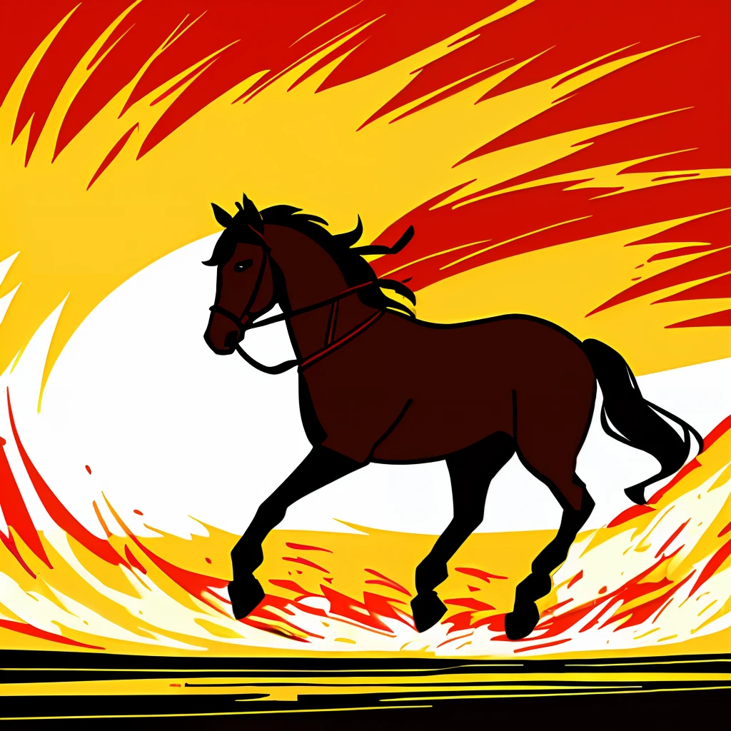 Burning horse noodles