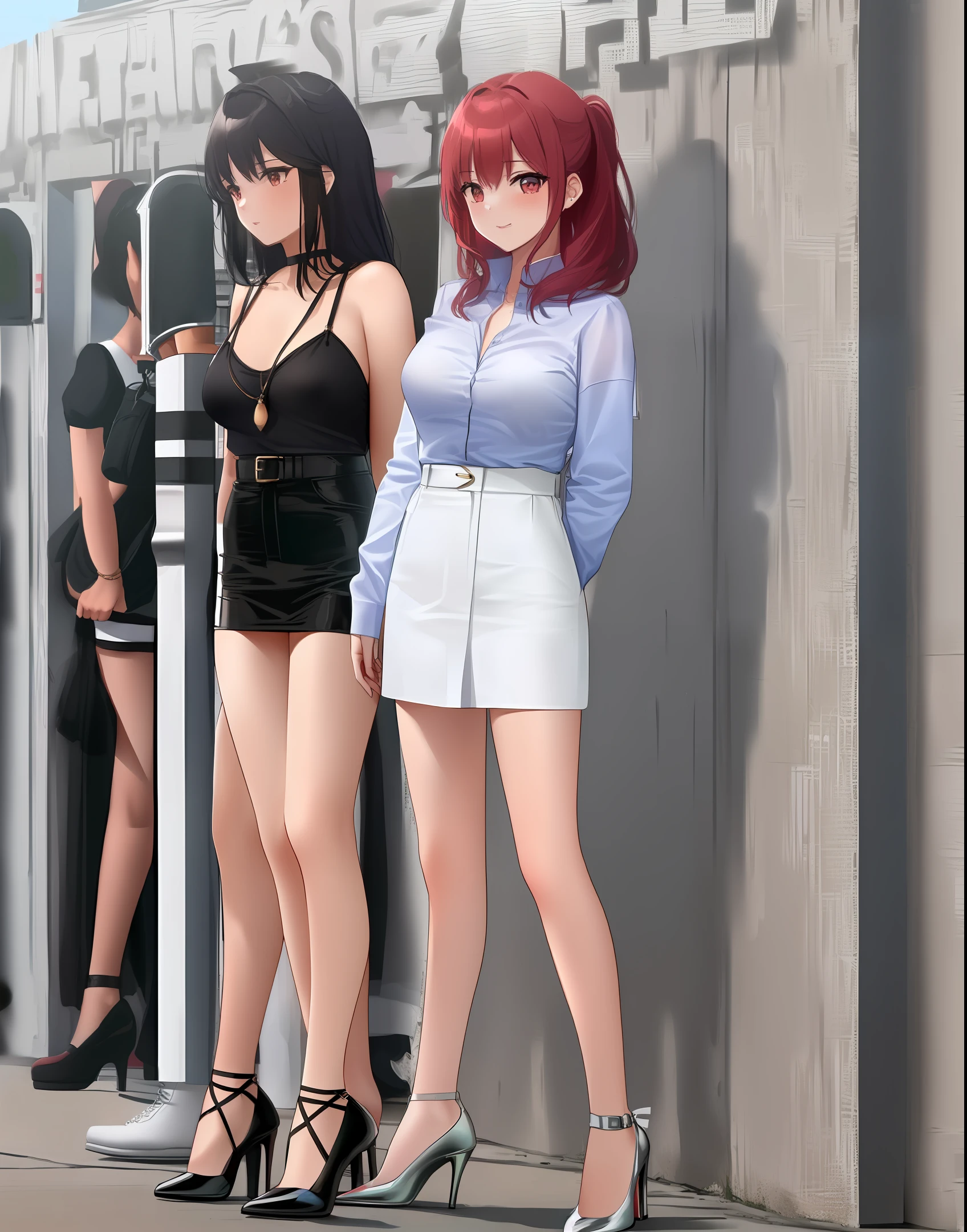 Beth，Harnes，high-heeled