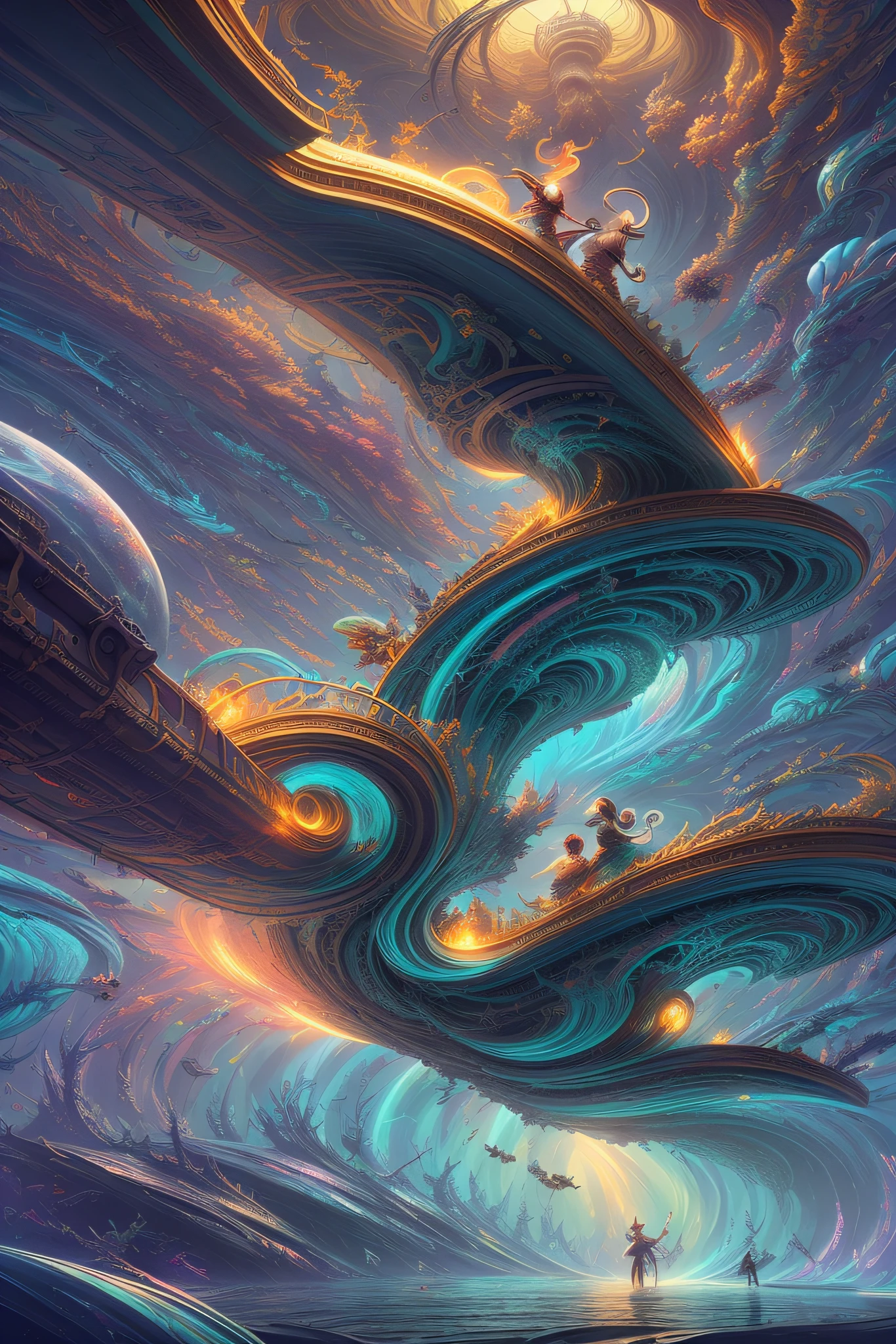 You are a talented artist tasked with creating a complex painting, no estilo do Salvador Dali, inspired by the biblical passage of Creation, described in Genesis 1:1-2:3. Your task is to create a visually captivating work of art that represents the formation of the world, from the initial chaos to the creation of man and woman. Feel free to explore your imagination and utilize natural elements, animals and humans in their composition. Think about how you can convey the greatness of God's creative act, highlighting the key elements of the story, as the separation of light and darkness, the formation of seas and dry land, The creation of plants and trees, the appearance of animals and, Enfim, the creation of man and woman in the image of God. Descreva em detalhes os elementos visuais, as cores, the composition and style you will choose for your illustration. Remember to consider how each element will relate to the others in the image and how you can convey the feeling of harmony, Beauty and divine power present in the creation of the world. Be prepared to justify your artistic choices, explaining how they relate to the biblical narrative and how you expect viewers to connect emotionally with your artwork. This is an exciting challenge to showcase your artistic talent and creative interpretation skills. Boa sorte! --auto