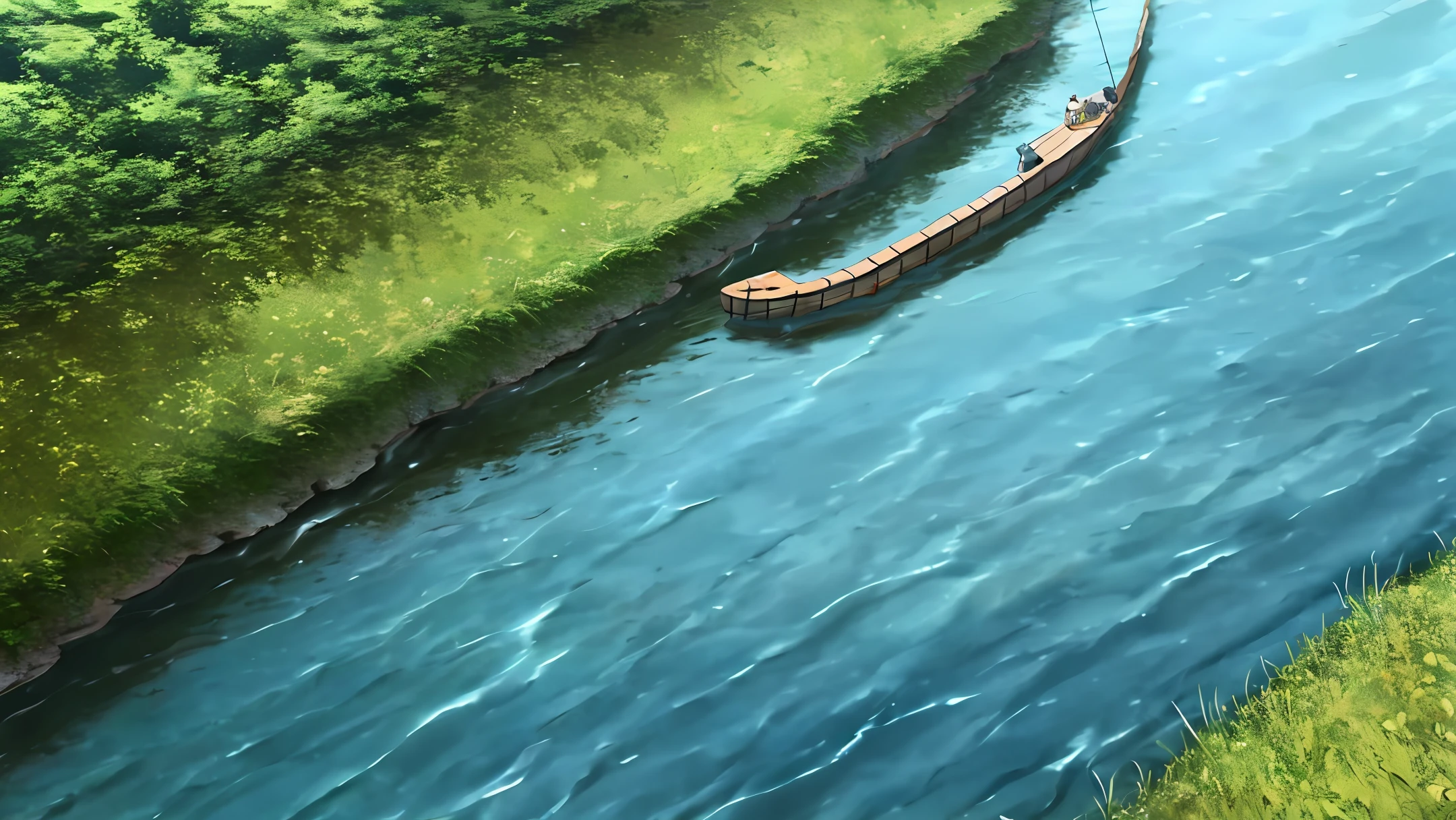 River fishing rod camera