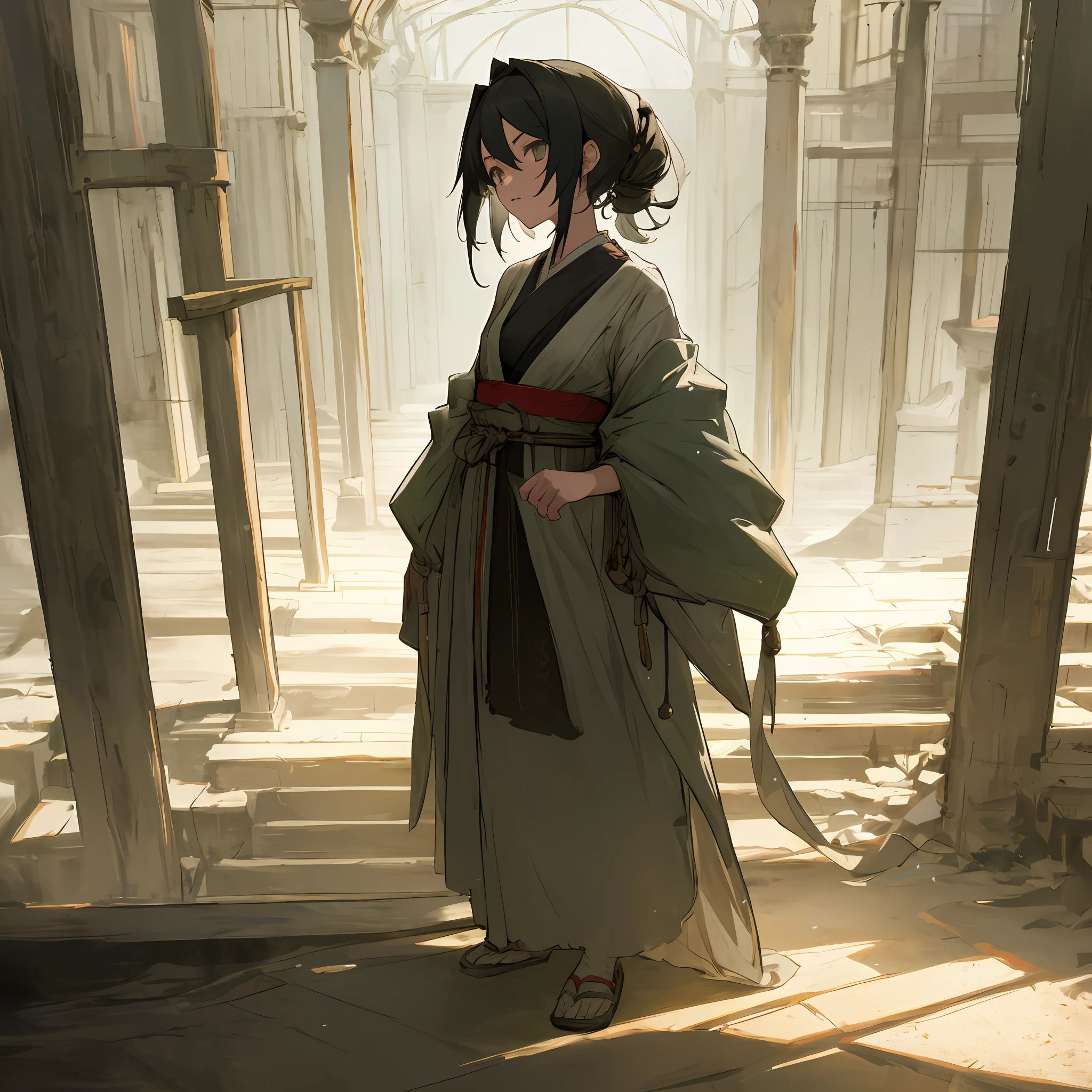 prette,Extremely high resolution,ssee-through,Look at the audience,ancient clothes,A half body,flowy,dreariness,pitiful,be desperate,A protagonist,Kizi,High resolution,Sense of perspective,One picture