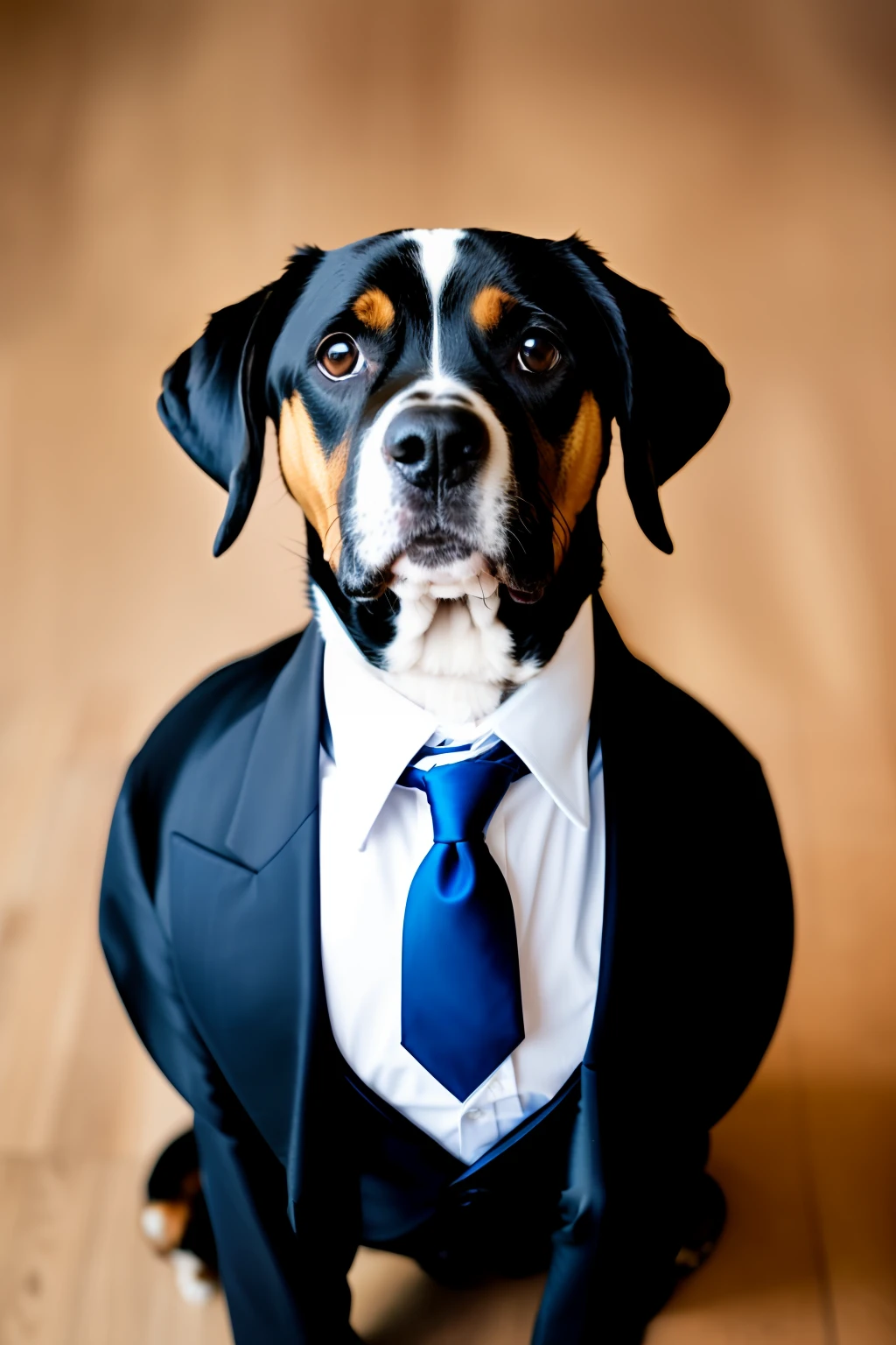 Dog in suit