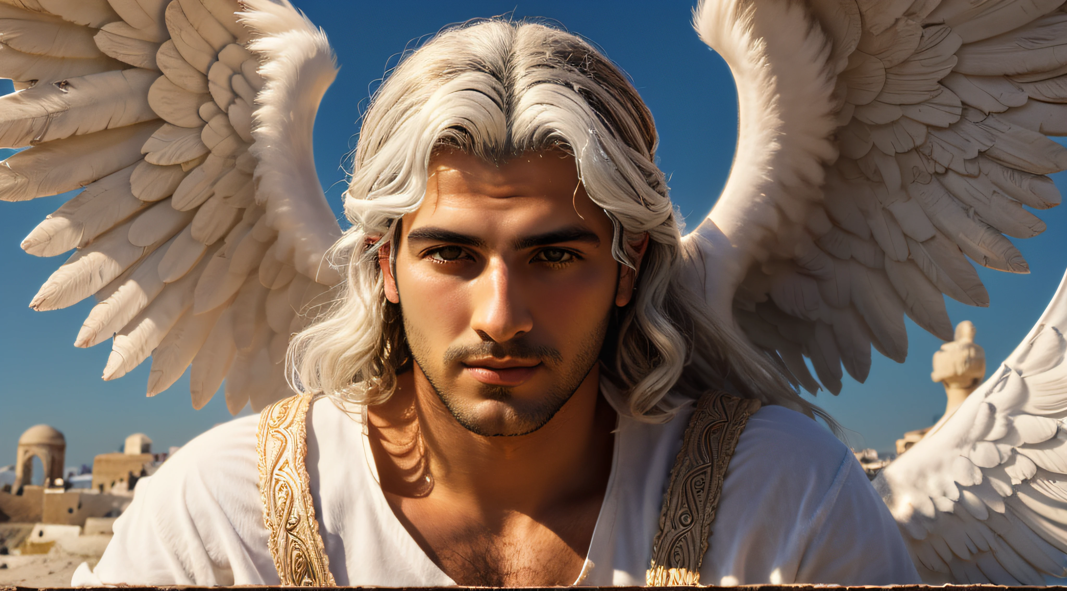 a greek man angel in heaven --auto --s2
