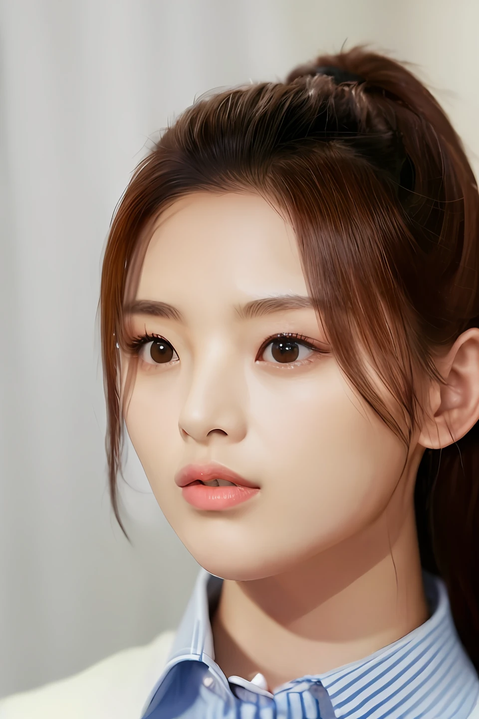 12 year old girl,A half body,比基尼,largeeyes,tall nose bridge