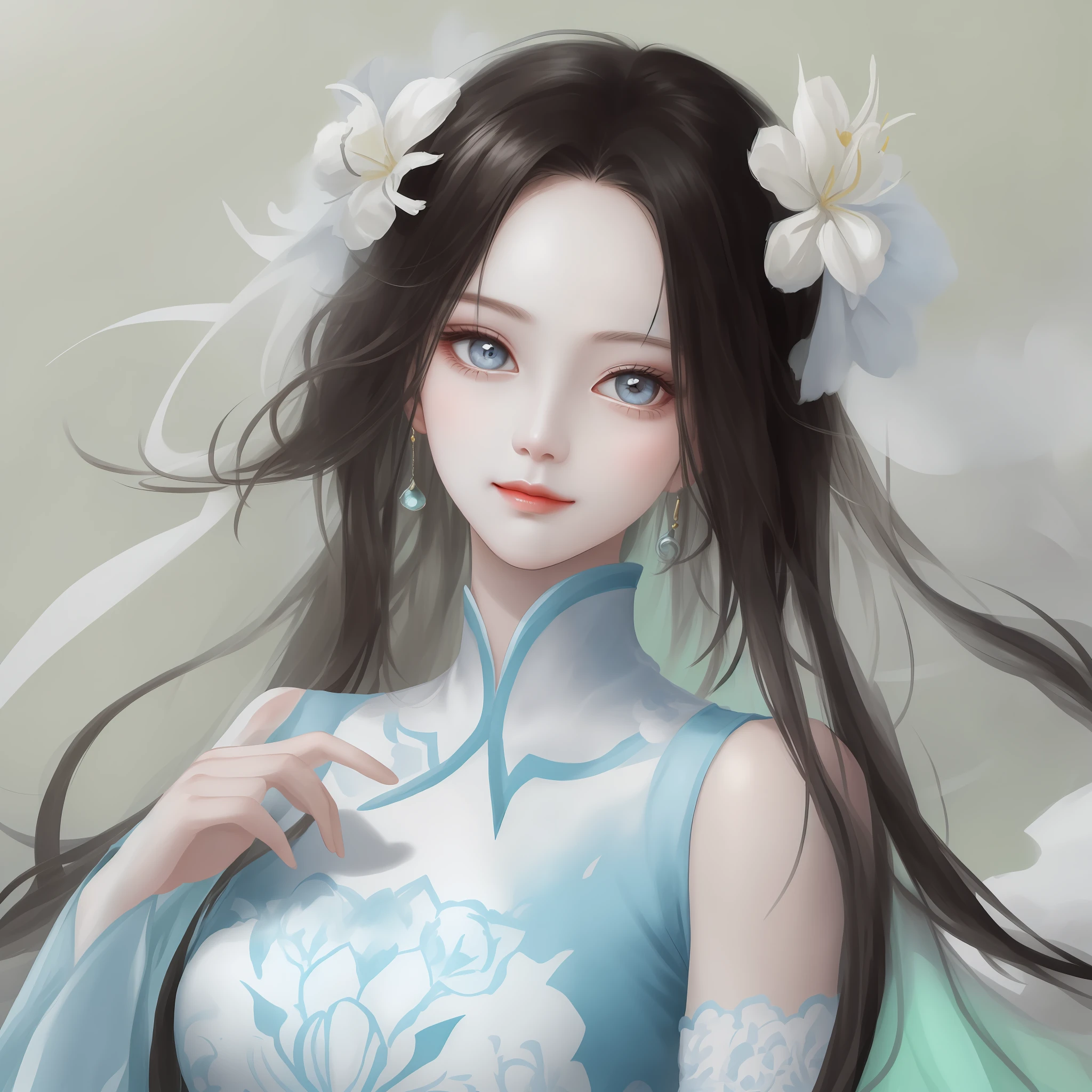 This very cute and gorgeous girl has a bright light in her eyes,A soft smile often hung on the corners of her mouth。Her face is like a carved work of art,Fair and delicate skin,White and flawless。Her eyes were watery,The long black eyelashes resemble ink lines painted on canvas,Echoes the bright gem-like colors in your eyes。Her slender eyebrows rose slightly,Slightly outlined her smiling eyes。
Her hair is black and shiny,Draped over the shoulders,The slightly curly ends create a natural softness。The bridge of her upright nose was raised high,The warm lips are slightly rosy,Exudes seductive allure。
She has a slim figure,The posture is elegant and moving,As graceful as a swan。She wears stylish and personal clothing,Highlight her unique beauty style。She walks with a light pace,It's as if it can float up。
In addition to the beauty of appearance,She also has a gentle and kind heart。She was always helpful,Full of love and care。Her smile is full of sunshine and warmth,Her voice is soft and beautiful,Makes it feel peaceful and reassuring。
This very cute and gorgeous girl is like a blooming flower,Attract people around to stop and watch。Her beauty is more than just her appearance,It is also the kindness and warmth of her heart,Let people fall for it。She is a one-of-a-kind being,Unforgettable。