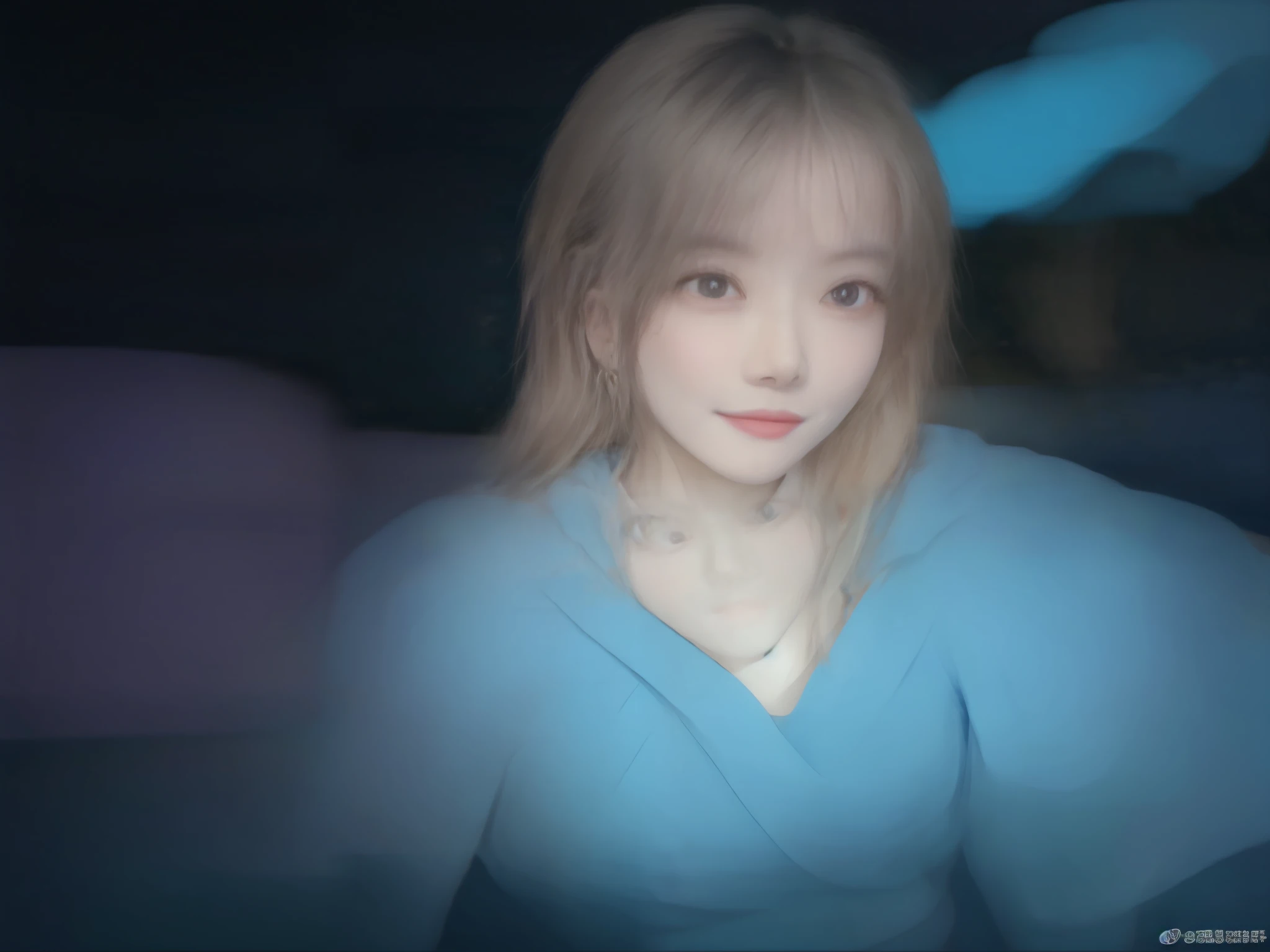 with no clothing，with no underpants，No skirts，force，The underparts have blue hairs