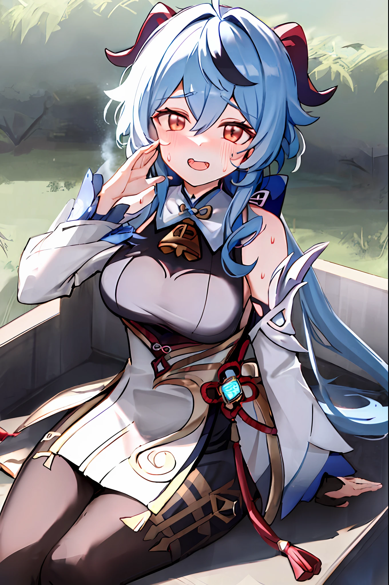 ((masterpiece)), best quality, ultra-detailed, extremely detailed CG unity 8k壁纸,best illustration,A sexy sweetrain(Genshin),The faint blush on the face is heartwarming,The shape has a strawberry element,Breathe dynamically,Sweat on the face,Panting。