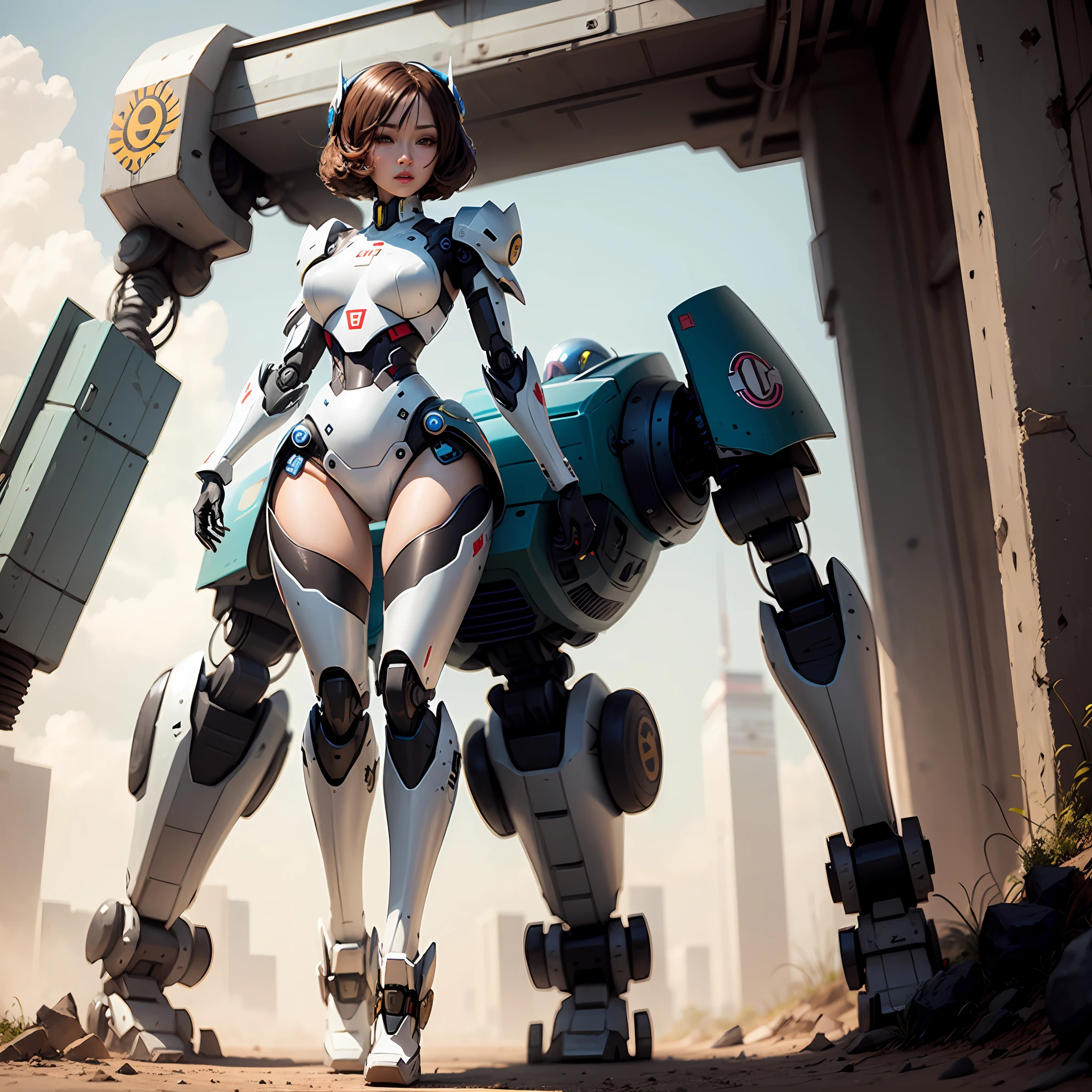 Wearing mecha, the robot transforms into a woman --auto