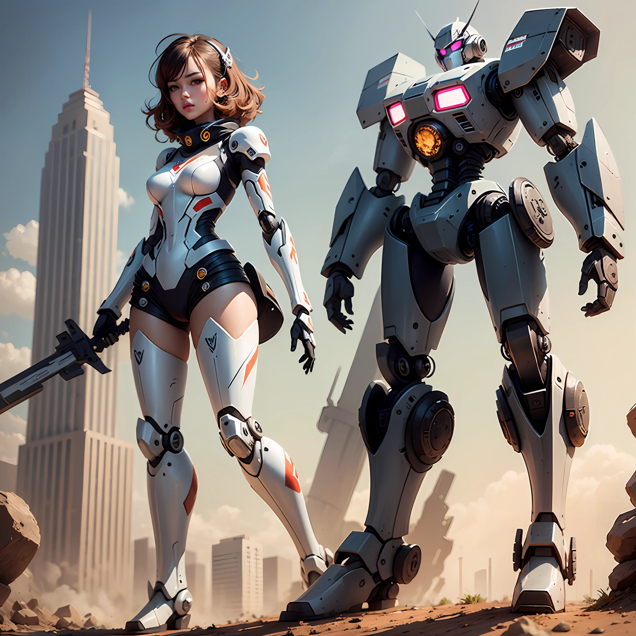 Wearing mecha, the robot transforms into a woman --auto