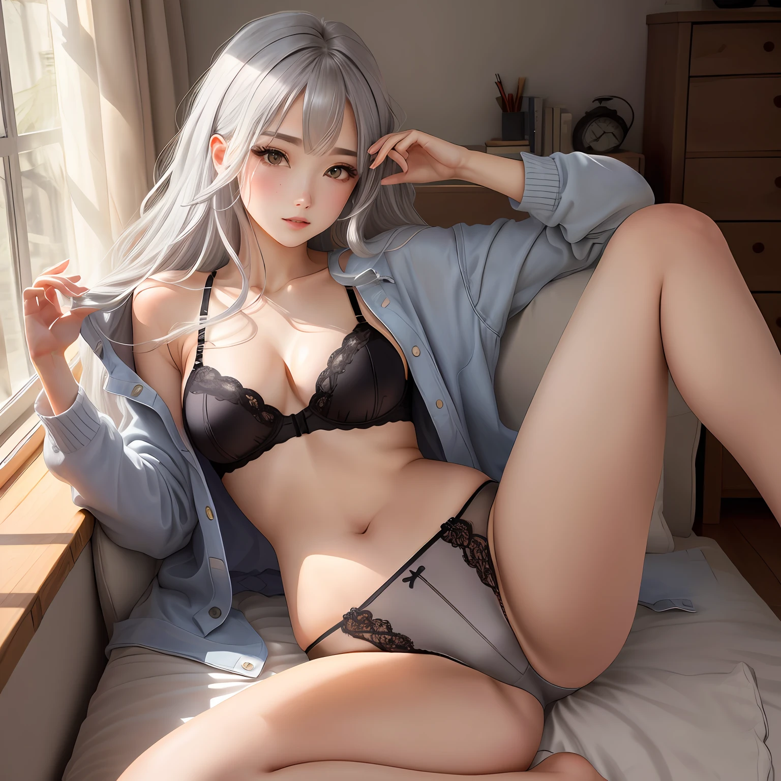 Underwear Gray hair