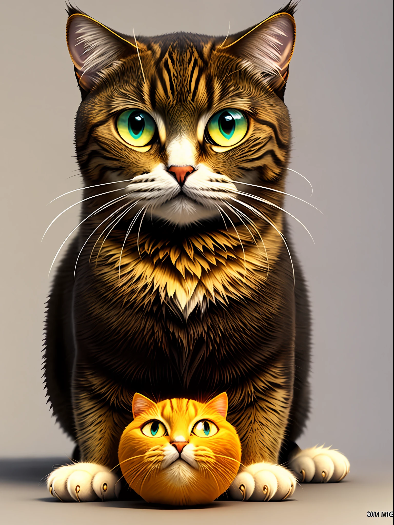 ....3d, Estilo ..3DMM, ....3d, 1 gato