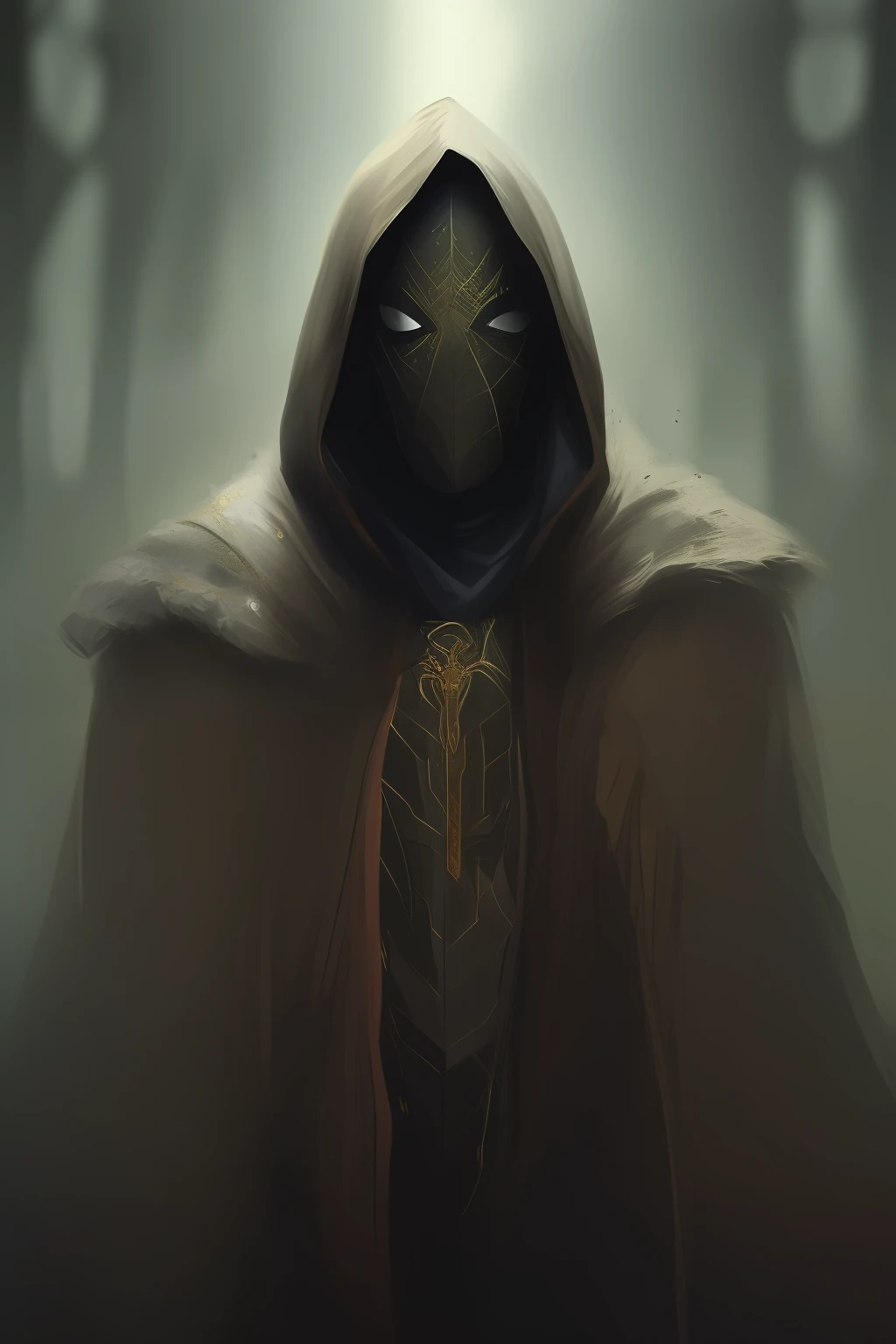 Black and gold color scheme Spider-Man,Future wind,Red eyes,Cloak