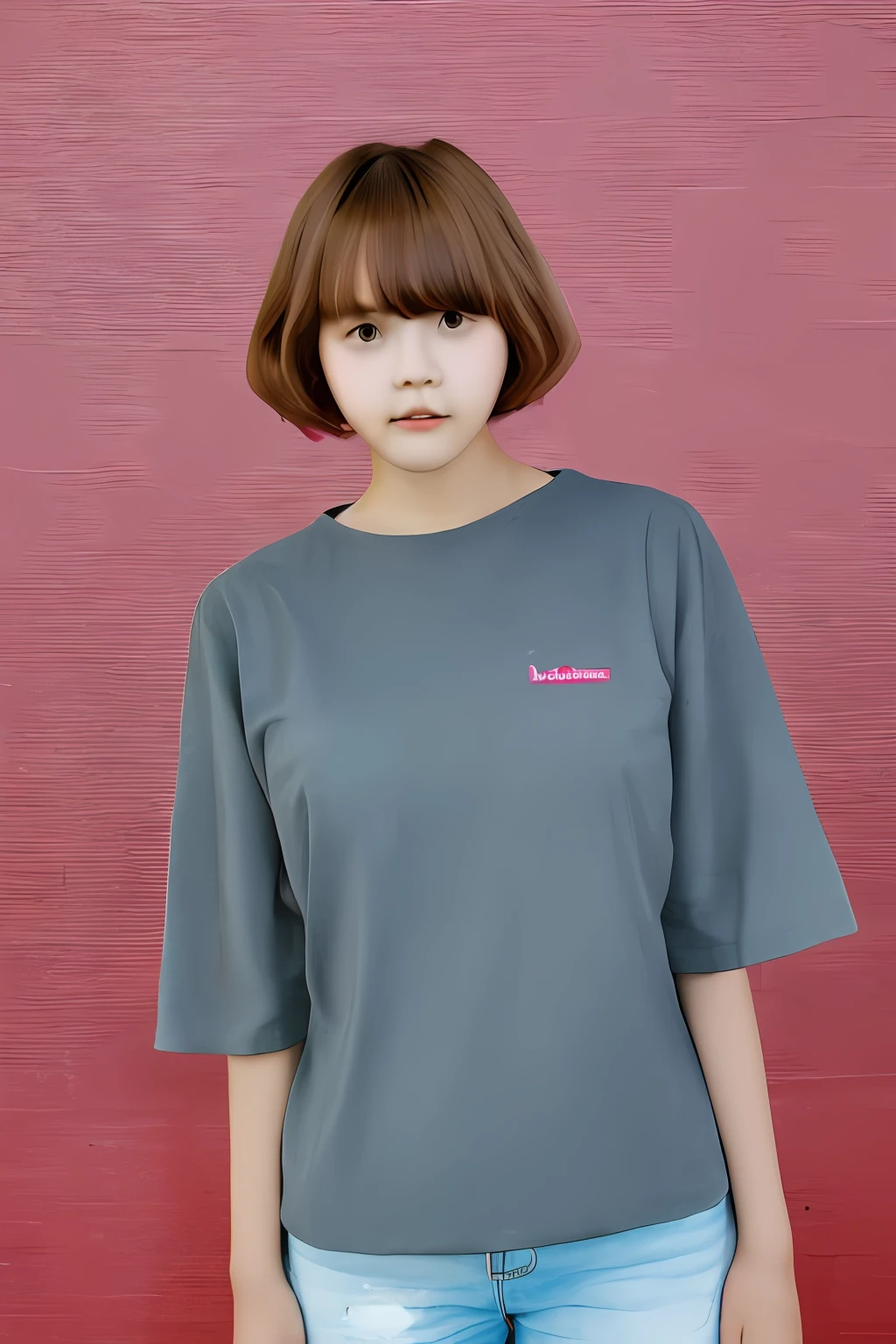ember，162cm，ugly，bob-cut hair