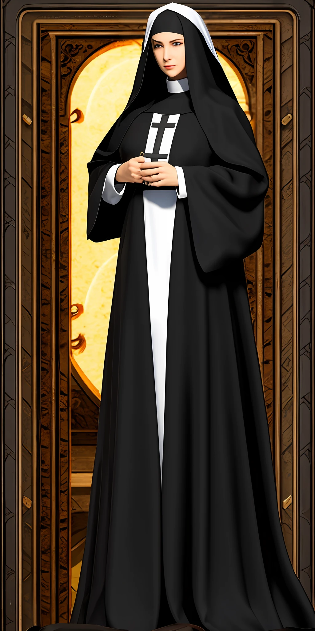 lewd nun,blacksilk,Overlooking,Long hair