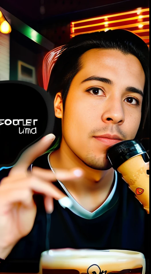 youtuber zen world sitting in a coffee shop