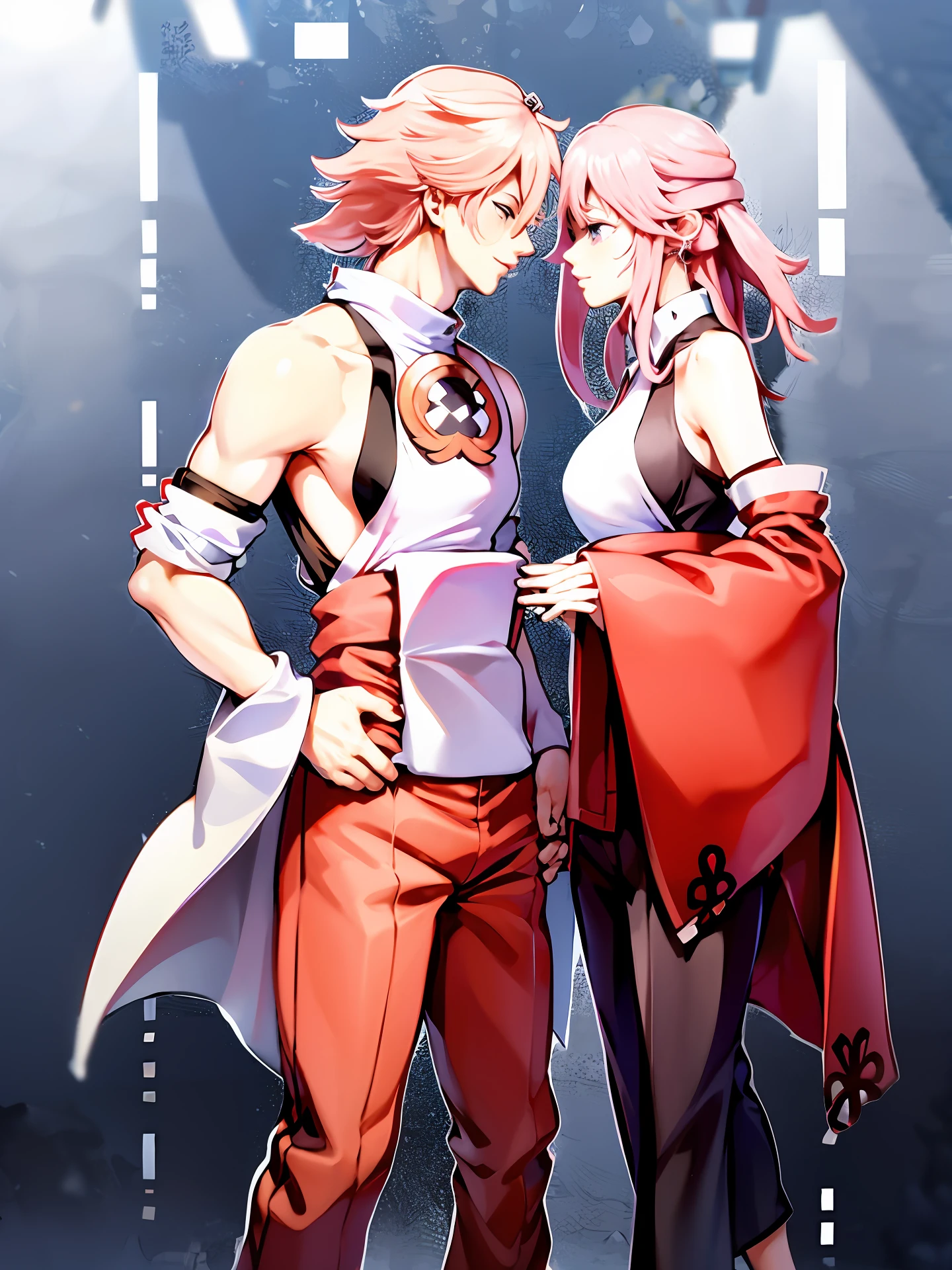 Naruto Sakura holds hands with Sasuke