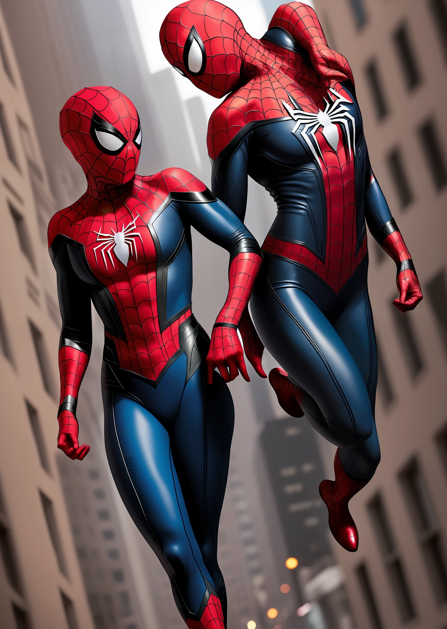 Female Spider-Man,high-heeled,barechested,long legged,Revelation