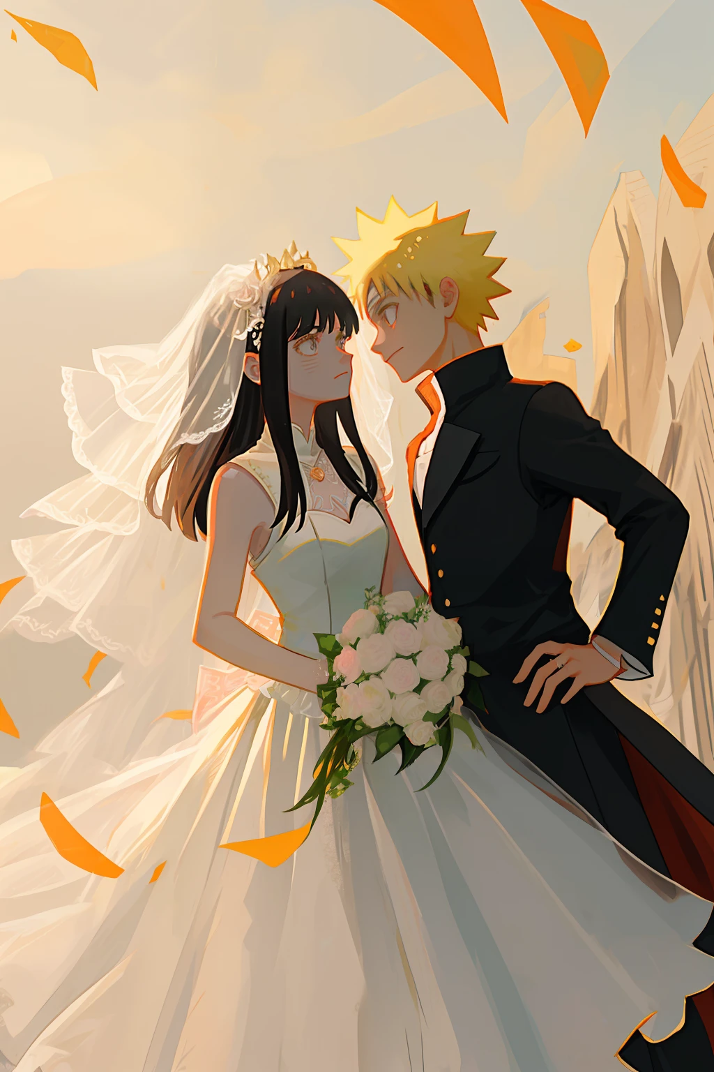 Naruto Hinata wedding dress