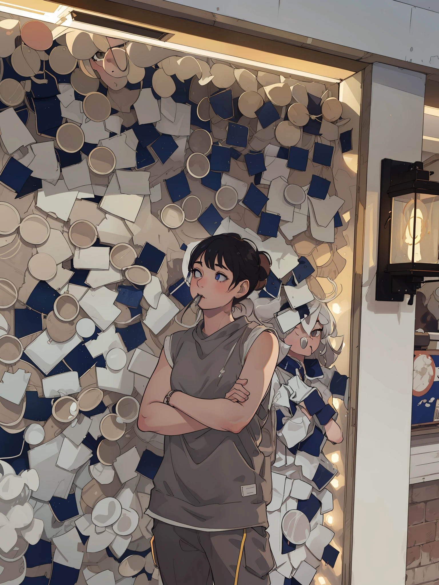 (8k, Best Quality, Masterpiece: 1.2), (Realistic, Realistic: 1.37), Ultra Detailed, Best Quality, Ultra High Resolution, Professional Lighting, Photon Mapping, Radiosity, Physically Based Rendering, Cinematic Lighting,, depth of fields, Clear focus, rays of sunshine, Good composition, (bokeh: 1.2) 1girl, solo, (full bodyesbian), (Keep your mouth shut), beautiful and detailed eye, pose, a narrow waist, A dark-haired, dishevled hair, Long hair blowing in the wind,(ulzzang-6500:1.2)mix4,hiqcgbody