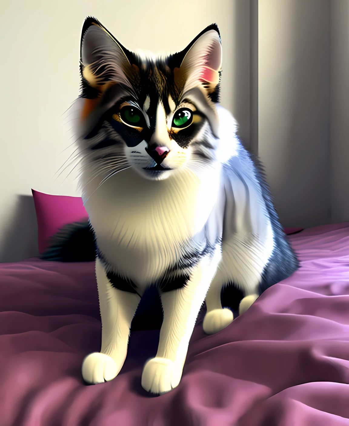 (Dark Environment: 0.8), Masterpiece, High Quality, Abstract Res, Digital Painting\(artwork\), by Dagasi, Yupa, Kiyosan, (Anthro, Fluffy Fur, Character Focus: 1.1), Anthro Male Cat, Short Hair, Portrait , bright eyes, panorama, character focus. (Background: 0.7), Solo, Furry, Hairy Male, Male Focus, Anthr, (Full Body Fur, Fluffy Tail, White Fur, Red Eyes, Gray Hair: 1.2), (Long Canids, Mucus, Penis, Semen: 1.2), (Indoor, Bed: 1.1)