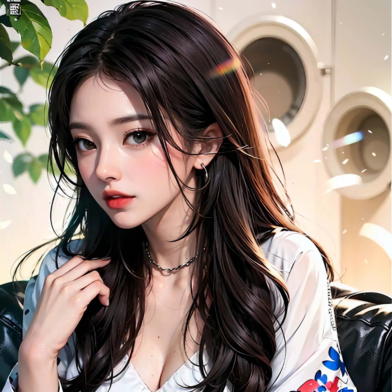 A dark-haired,Beauthful,Need,Comic leg --auto