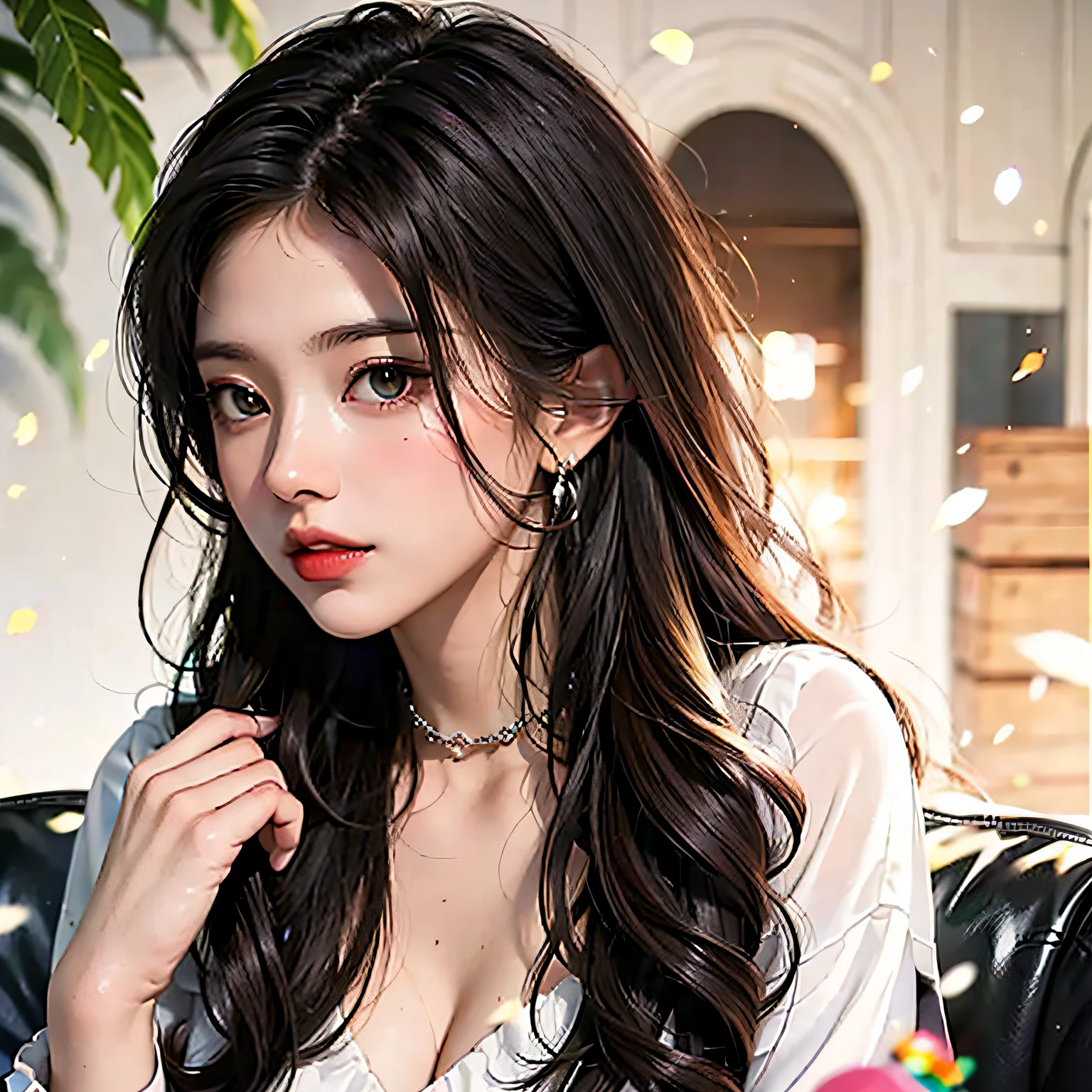 A dark-haired，Beauthful，Need，Comic leg --auto
