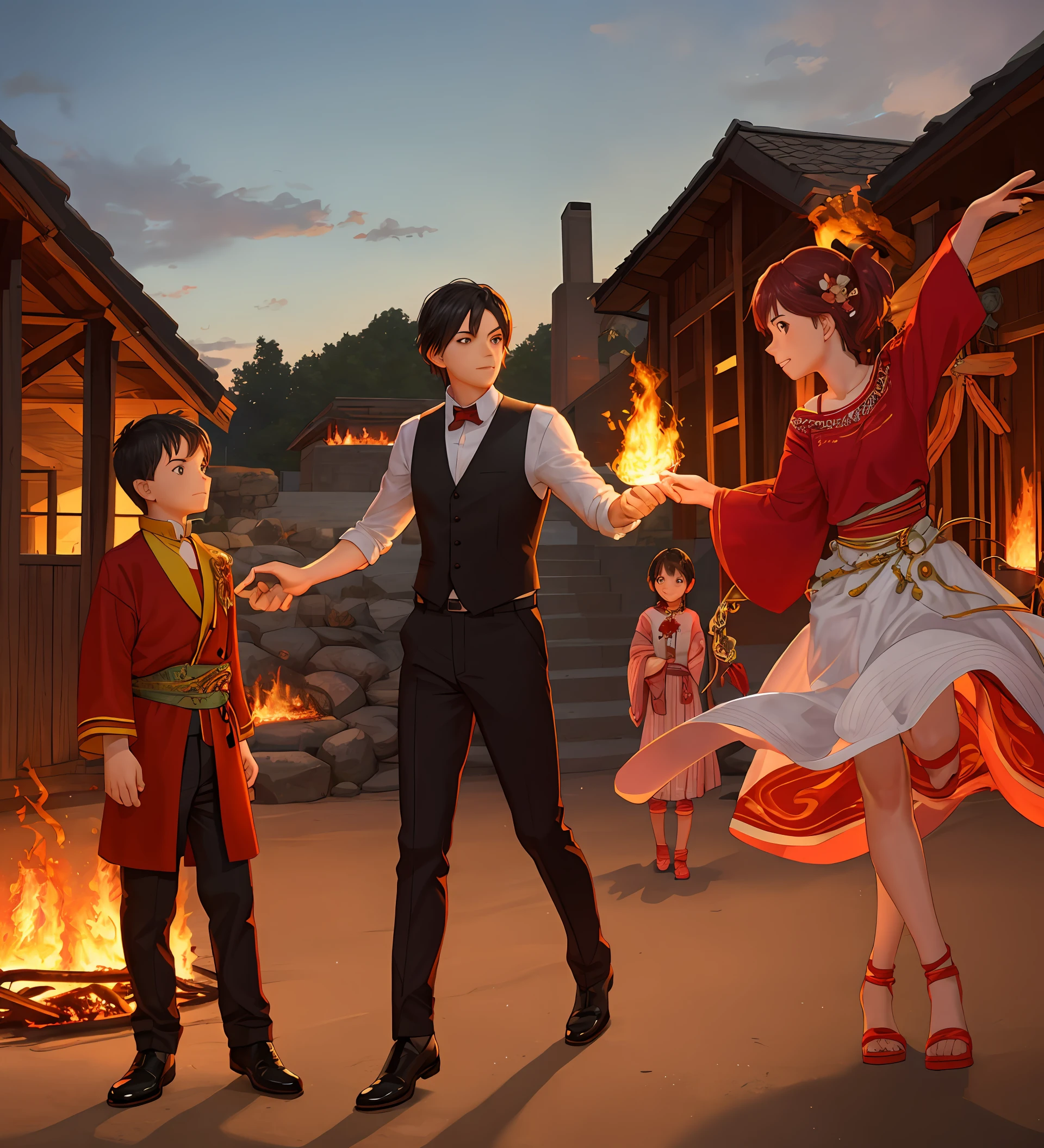 I don't know about Fire Dance and three little boys