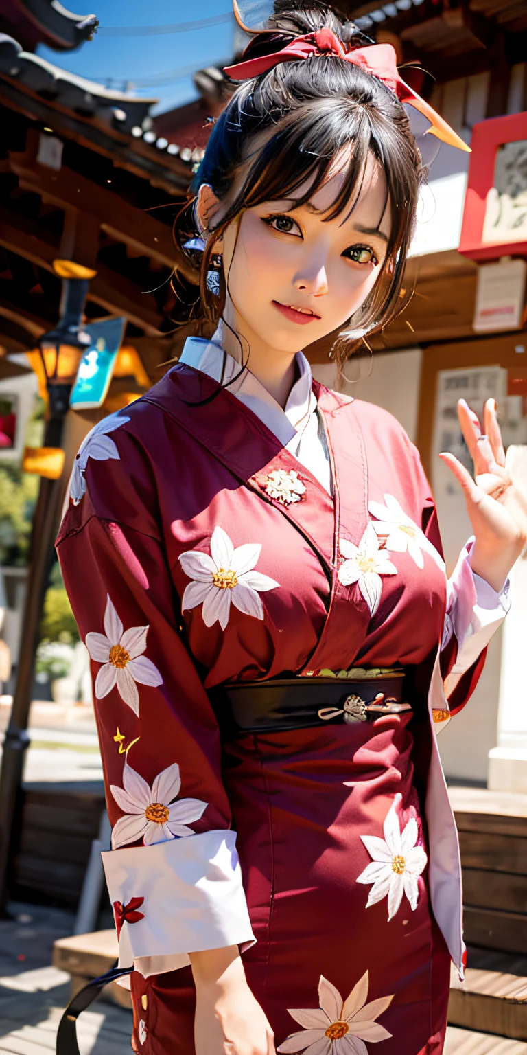Yellow Japan band、Kimono obi、Bright yellow