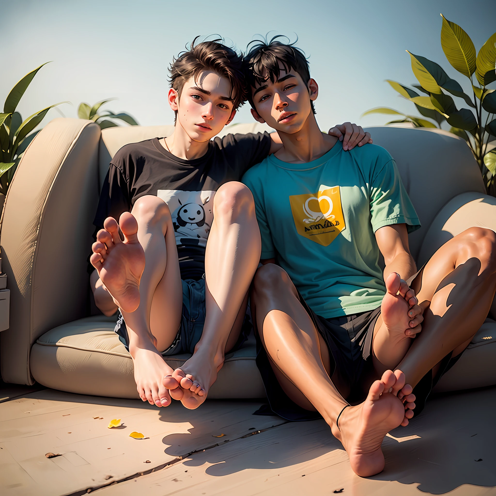 20-year-old boy,Barefoot soles --auto