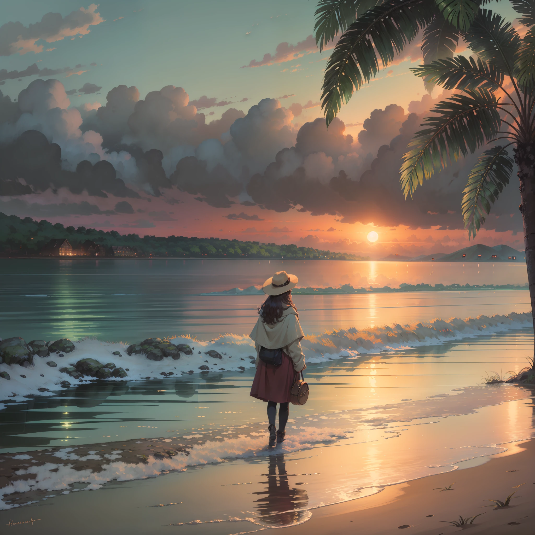Hermoso Atardecer en la playa.