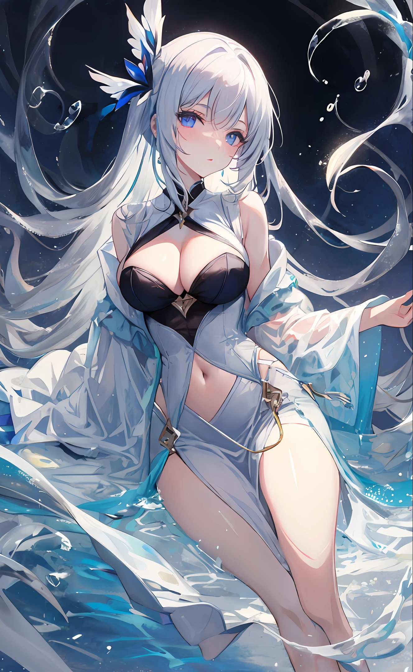 White liquid beauty
