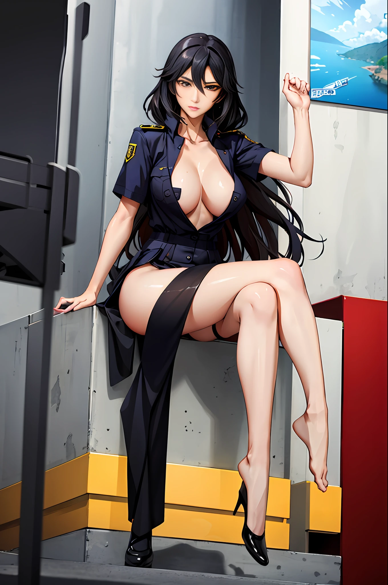 (best qualtiy,tmasterpiece,offcial art,A high resolution:1.2),extremaly detailed cg, Uniform hue ,8k wallpaper,photograph realistic,ultra detali,(A girl with:1.2),(highdetailskin:1.2),(large tities:1.1),Full body like, The legendary goddess of costume,Extremely sexy ,length hair, Very long hair,比基尼 ,iron armor,Game heroine,Sexy and beautiful