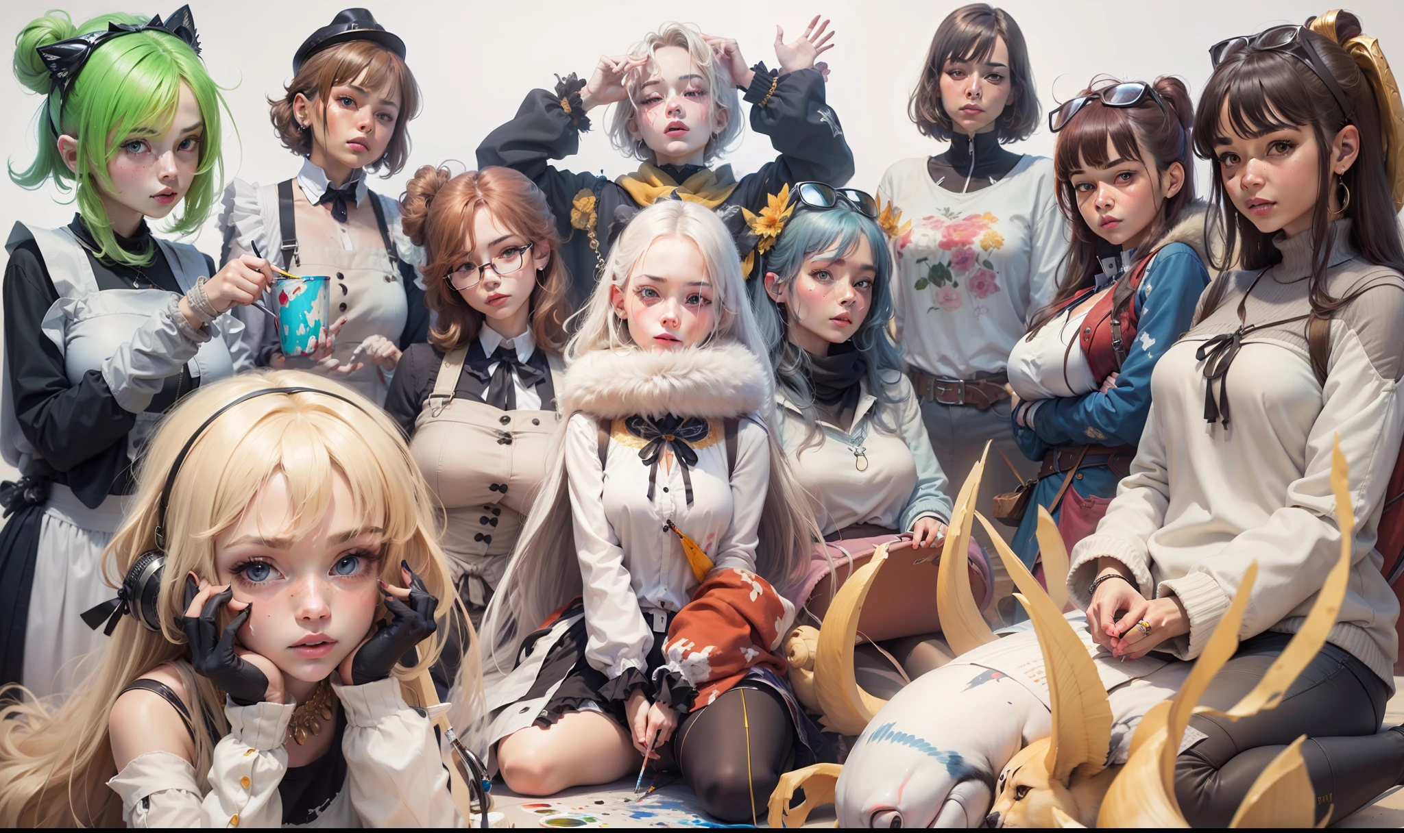 Realistic painting style