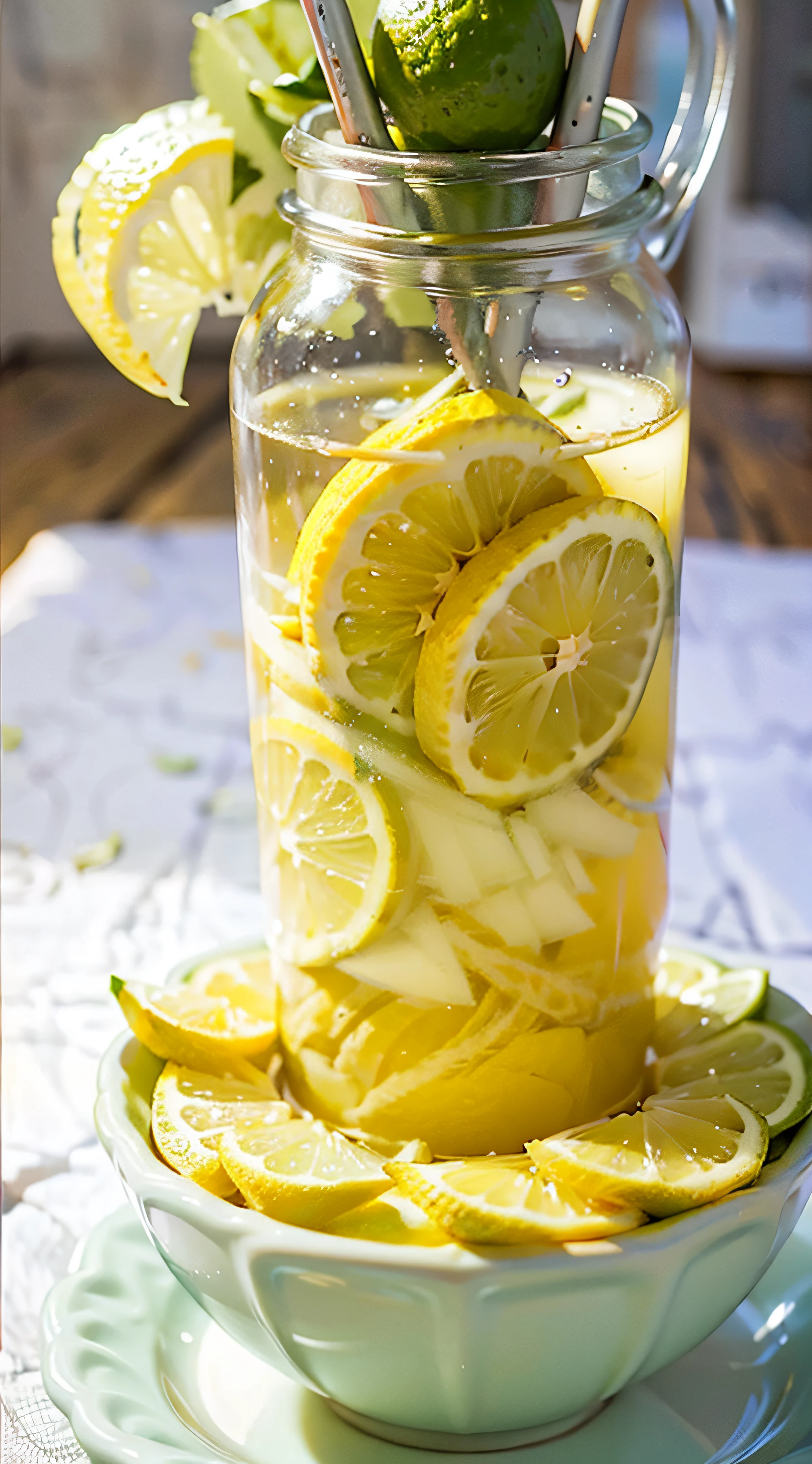 Lime，lemon juice