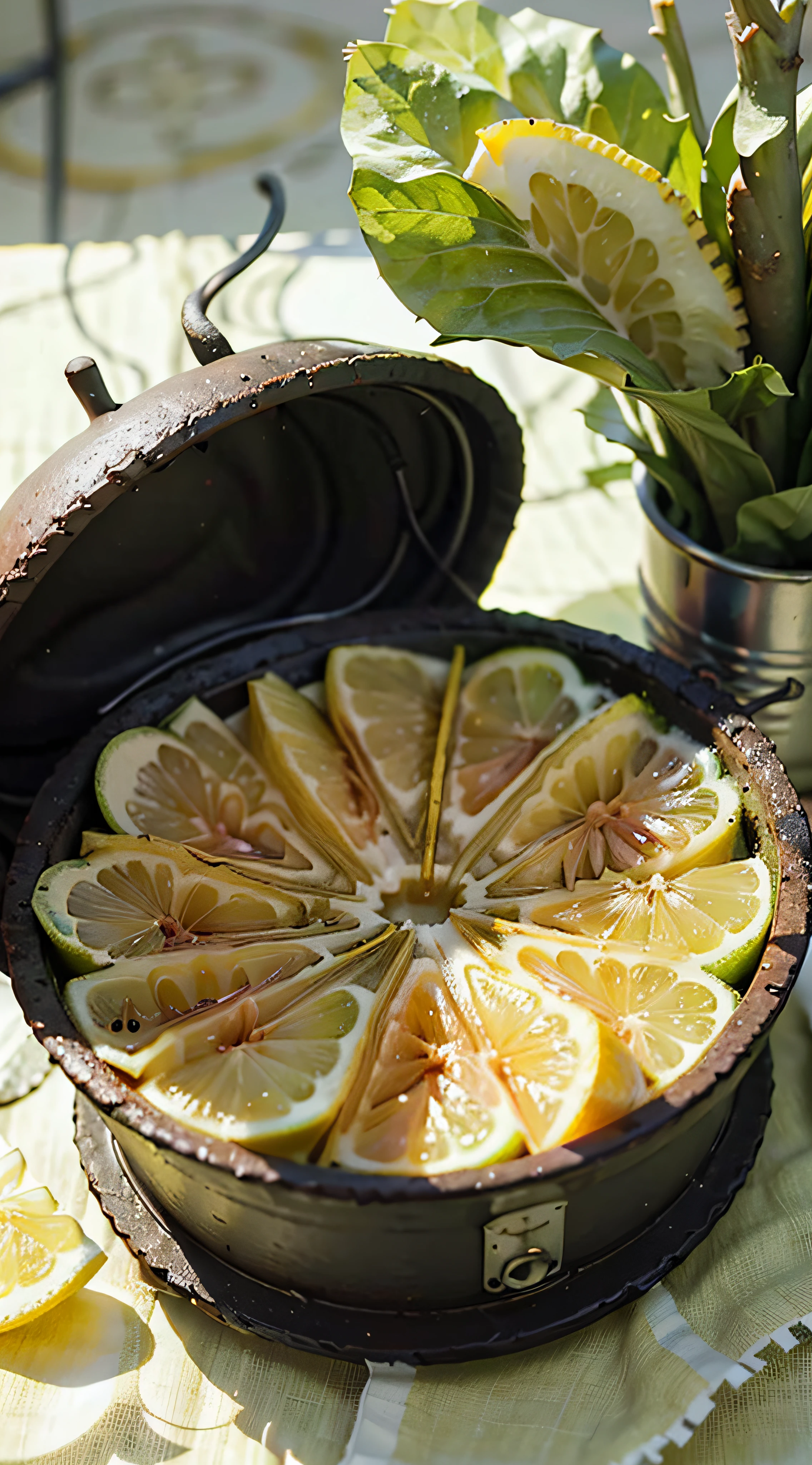 On the table,Lime,lemon juice