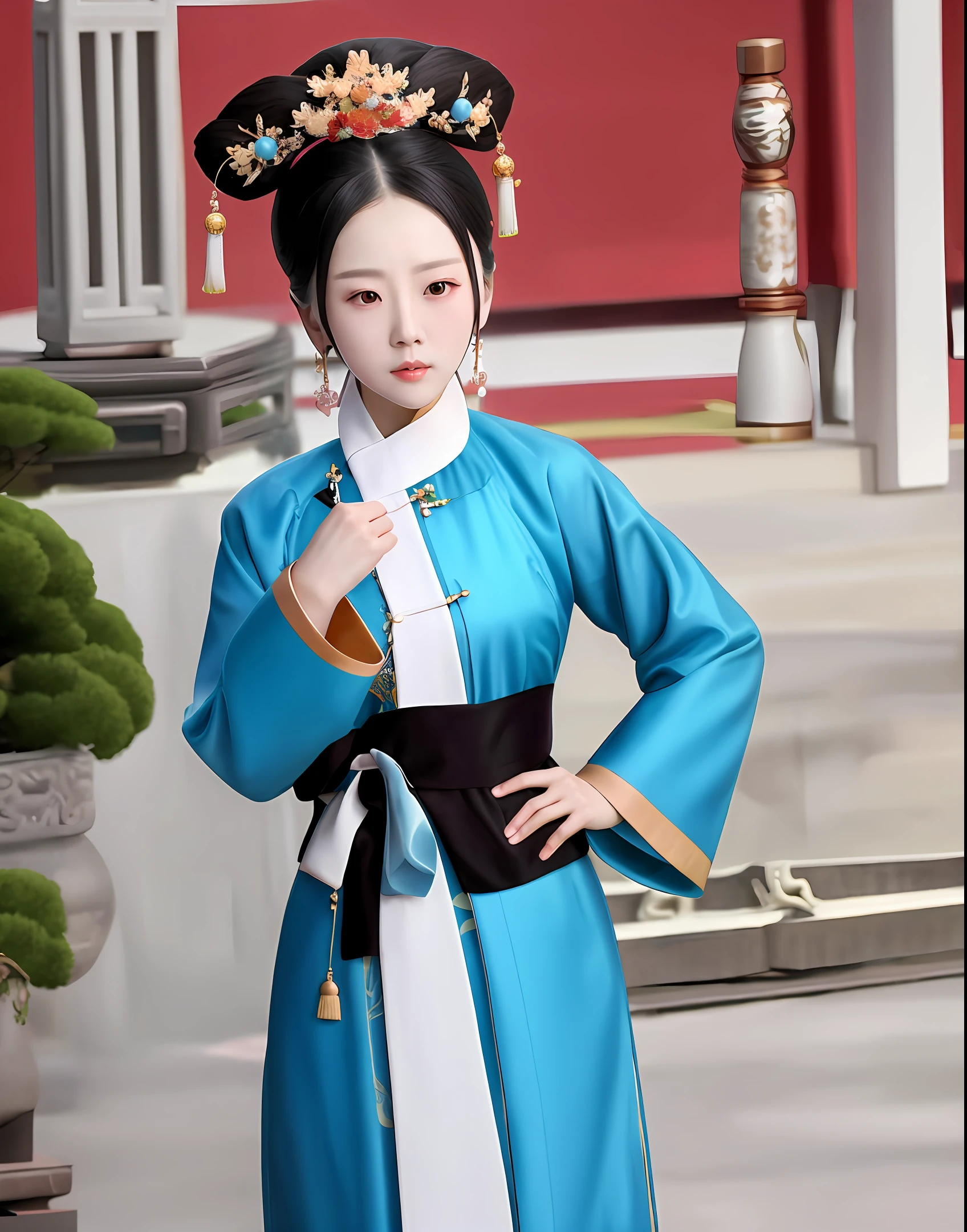 Wu Zetian,modern day,slim,prette,delicated,Qi Yu Xuanang